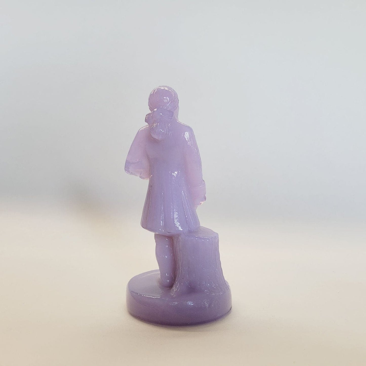 Boyd Glass Colonial Man Lilac Slag