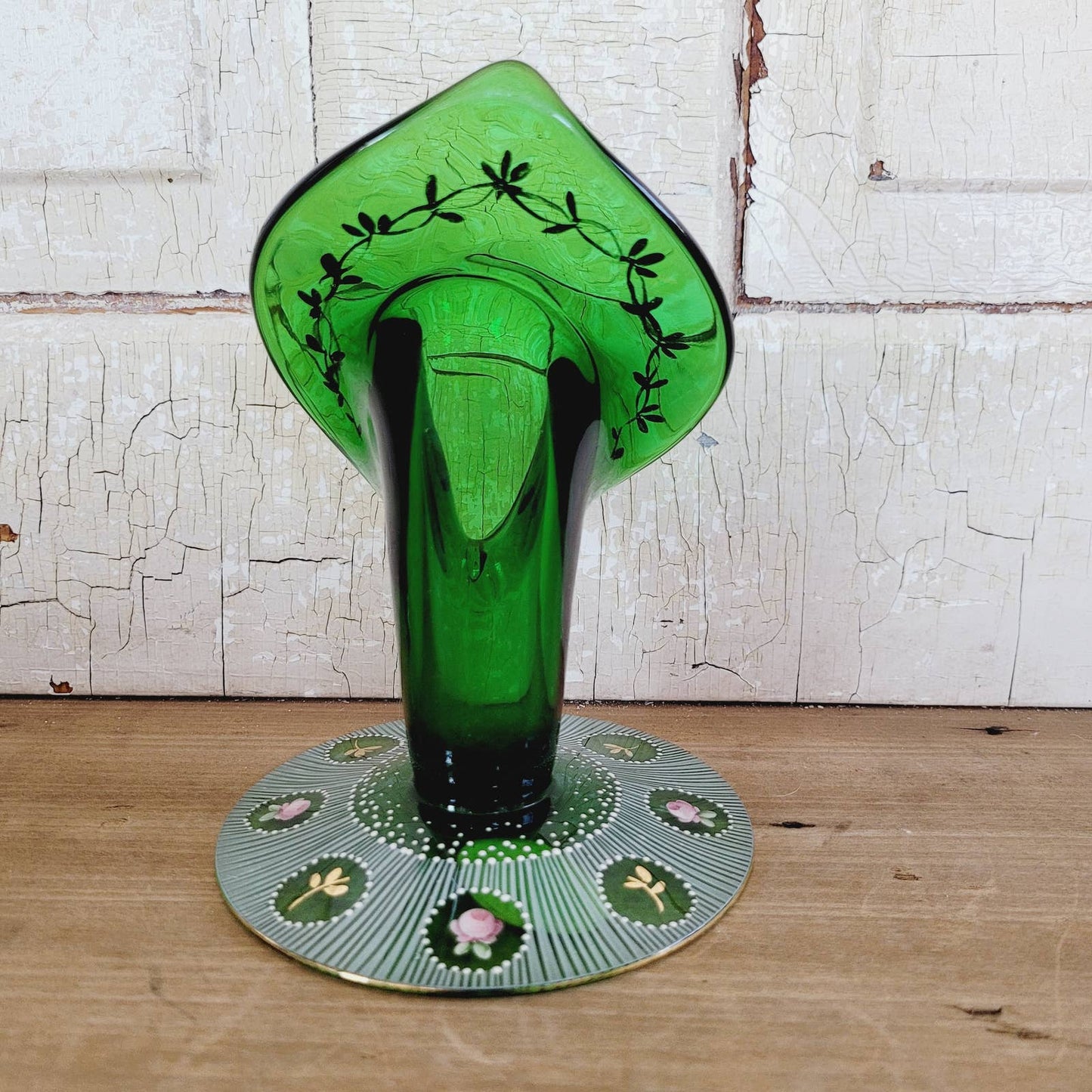 Vintage Charleton Hand Painted Jack in Pulpit Vase Candle Holder
