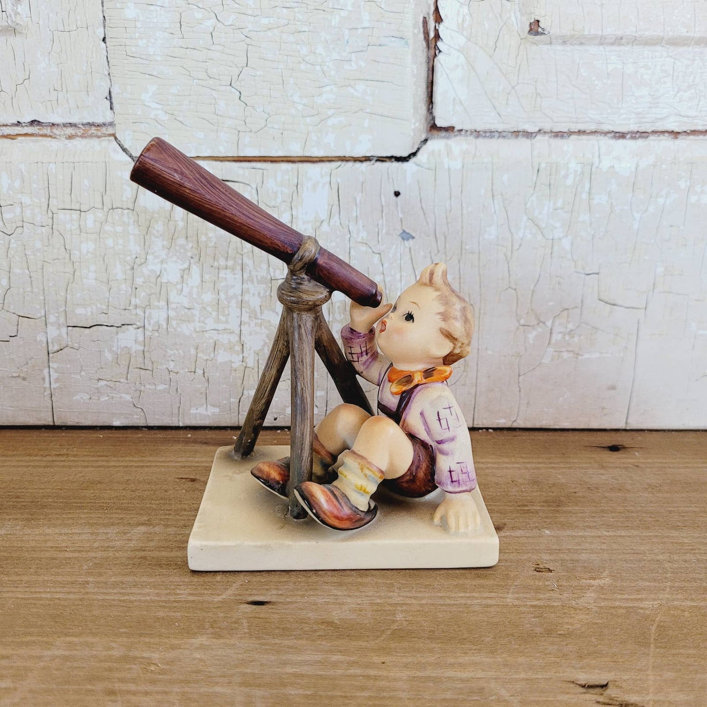 Vintage Goebel HUMMEL #132 Star Gazer Figurine Boy with Telescope
