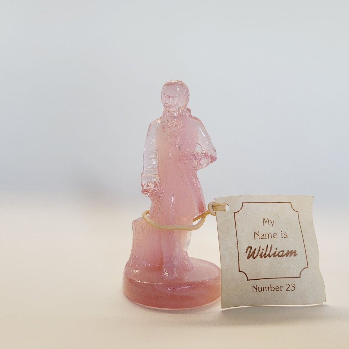 Boyd Glass Colonial Man Pink