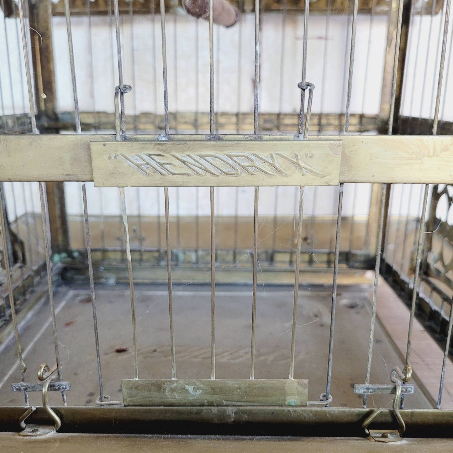 Vintage Brass Hendryx Bird Cage