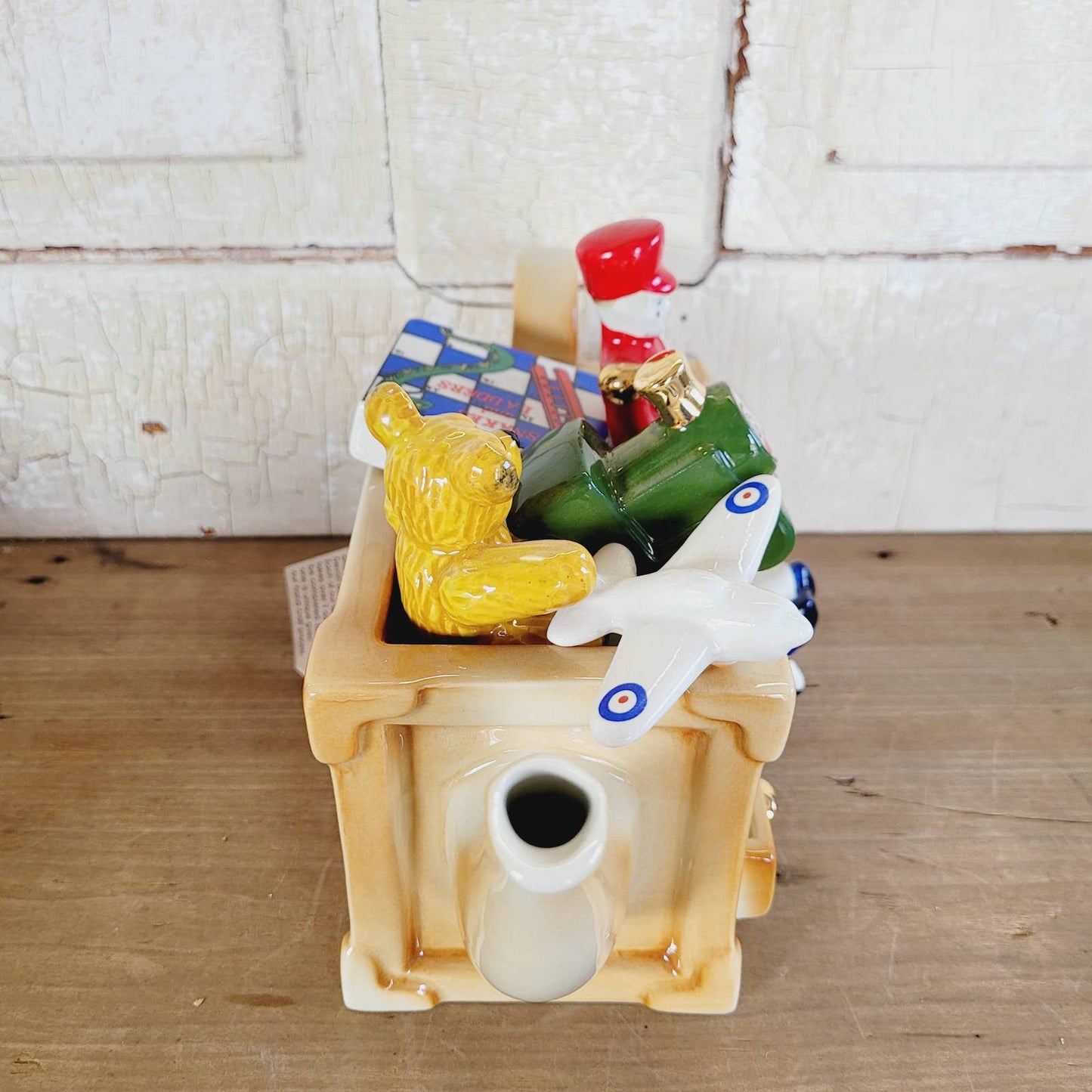 Large Cardew Design Novelty Teapot Toy Box Signed Dated