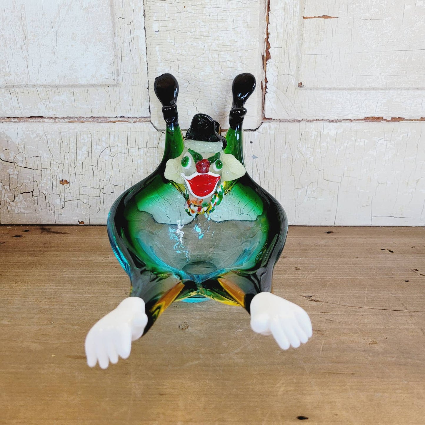 Vintage Murano Clown Bowl Dish