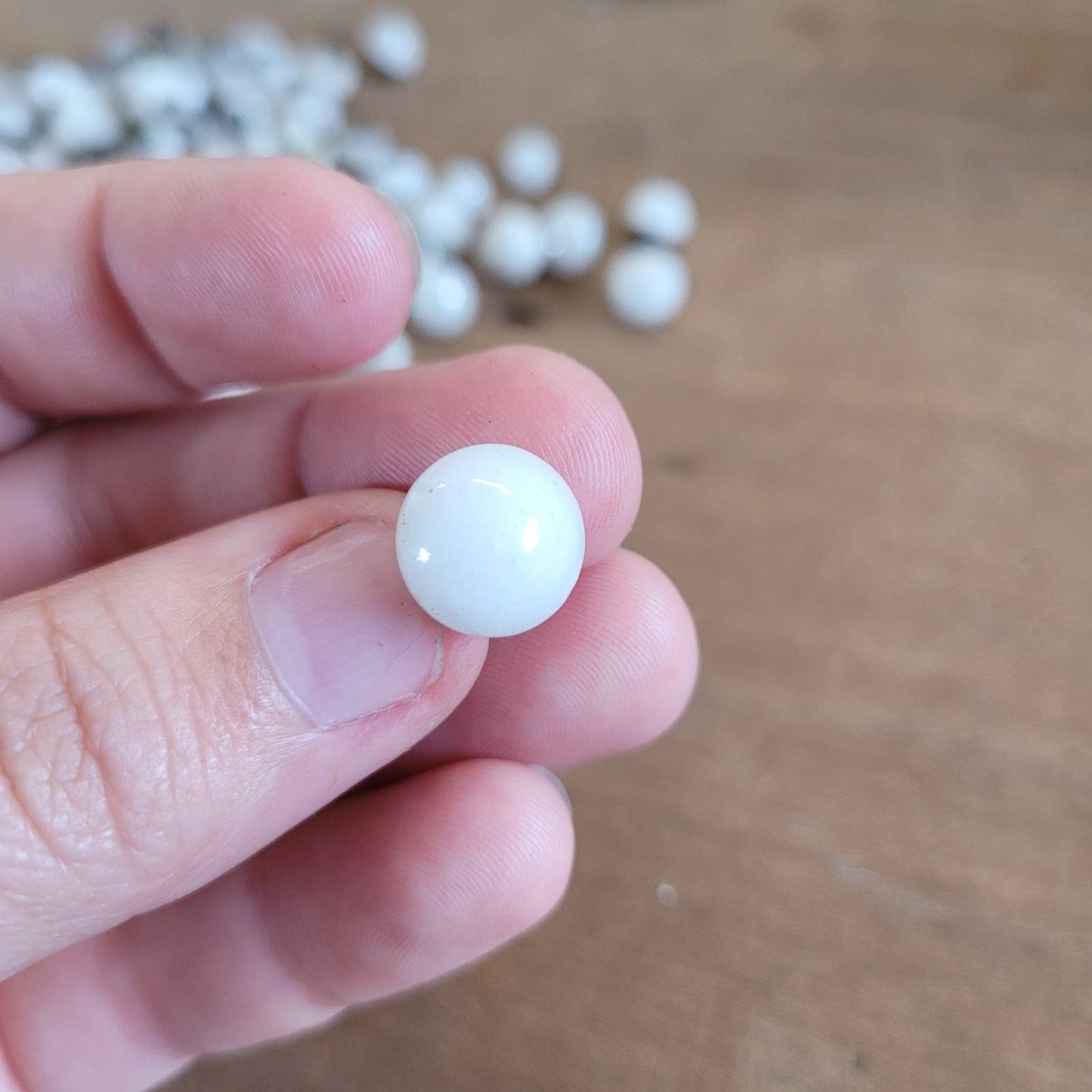 109 Antique Glass Milk Glass Mother of Pearl Buttons