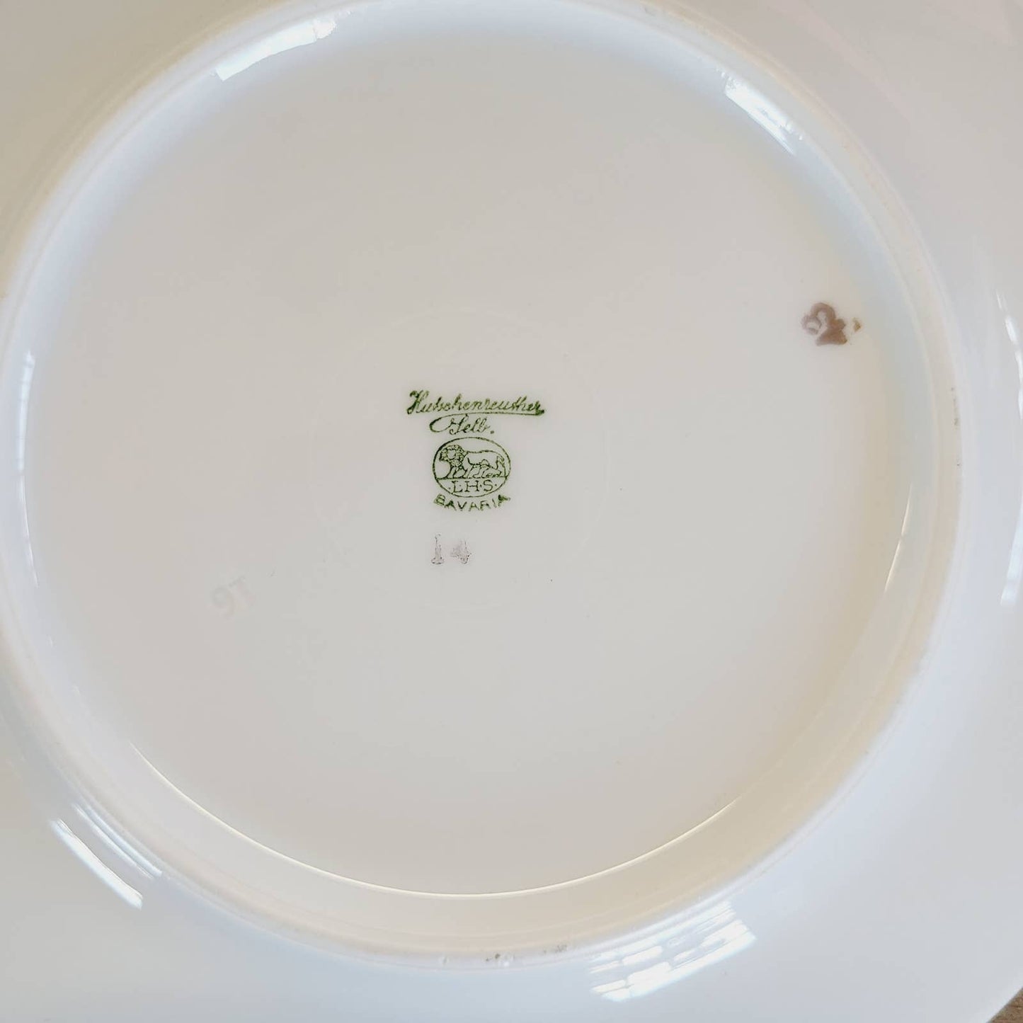 (6) 1920s Hutschenreuther Bread & Butter Plates Bird of Paradise