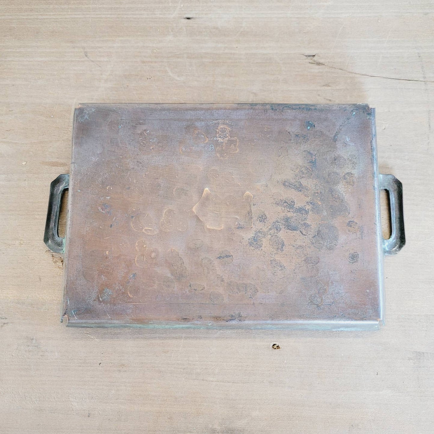 Craftsman Studios Hammered Copper Tray Scottie