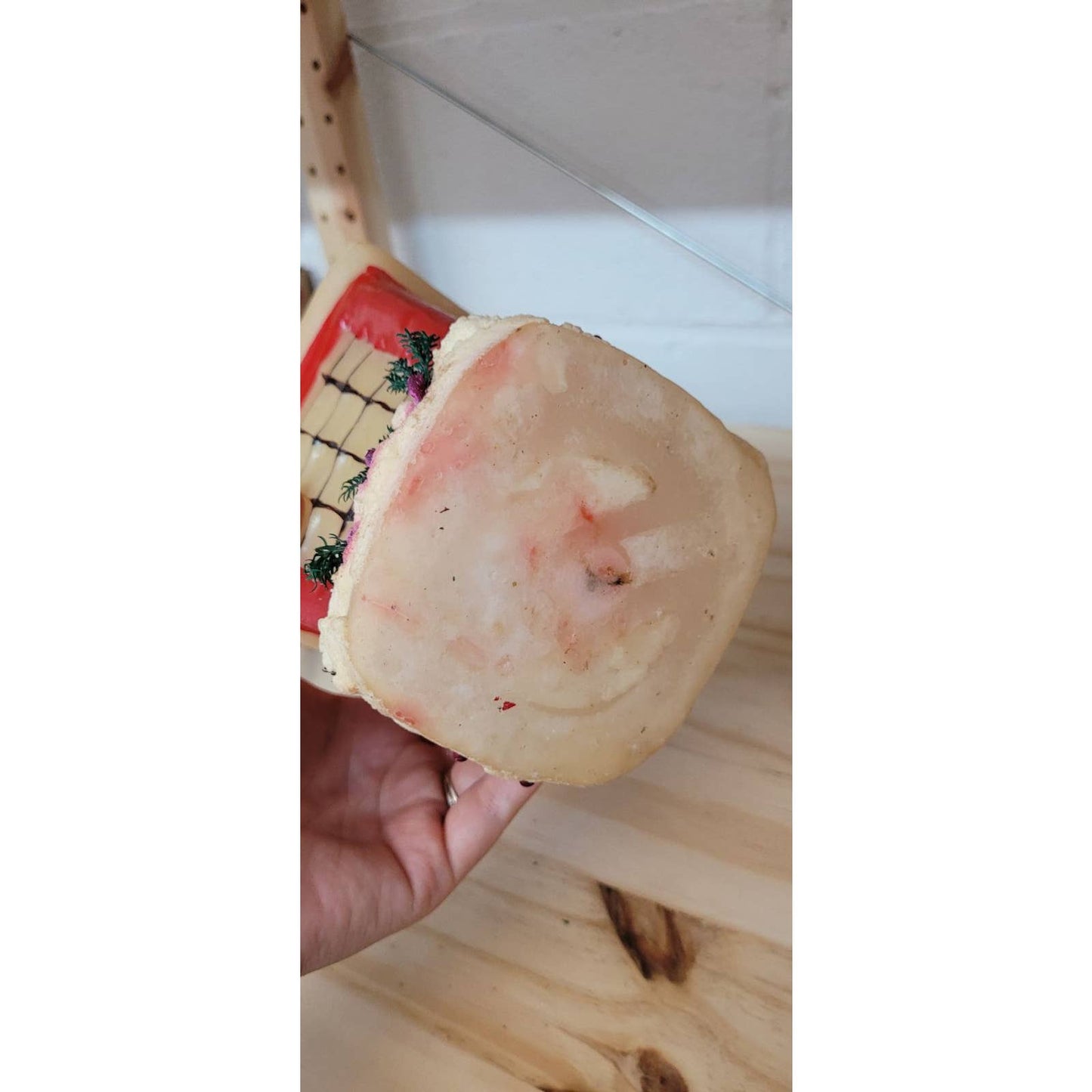 Vintage 1950s Christmas Lantern Candle