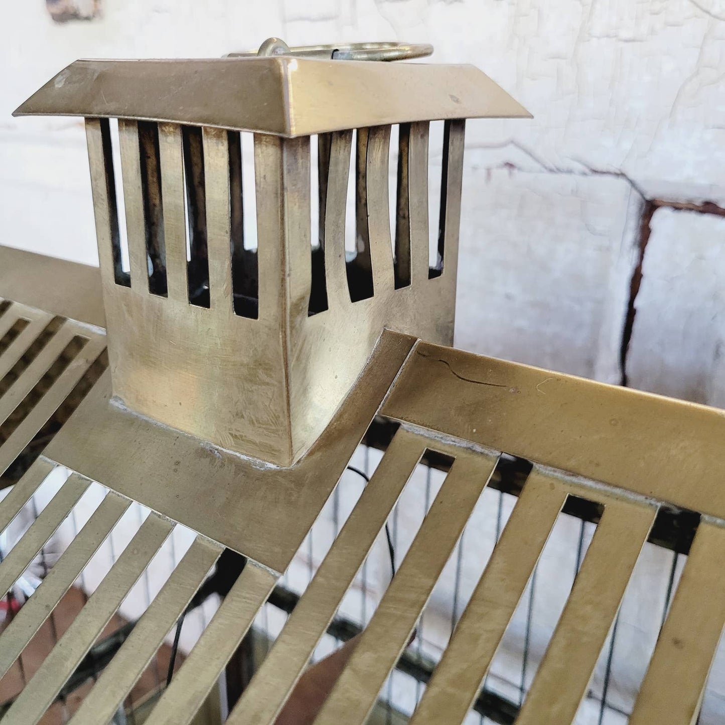 Vintage Brass Hendryx Bird Cage