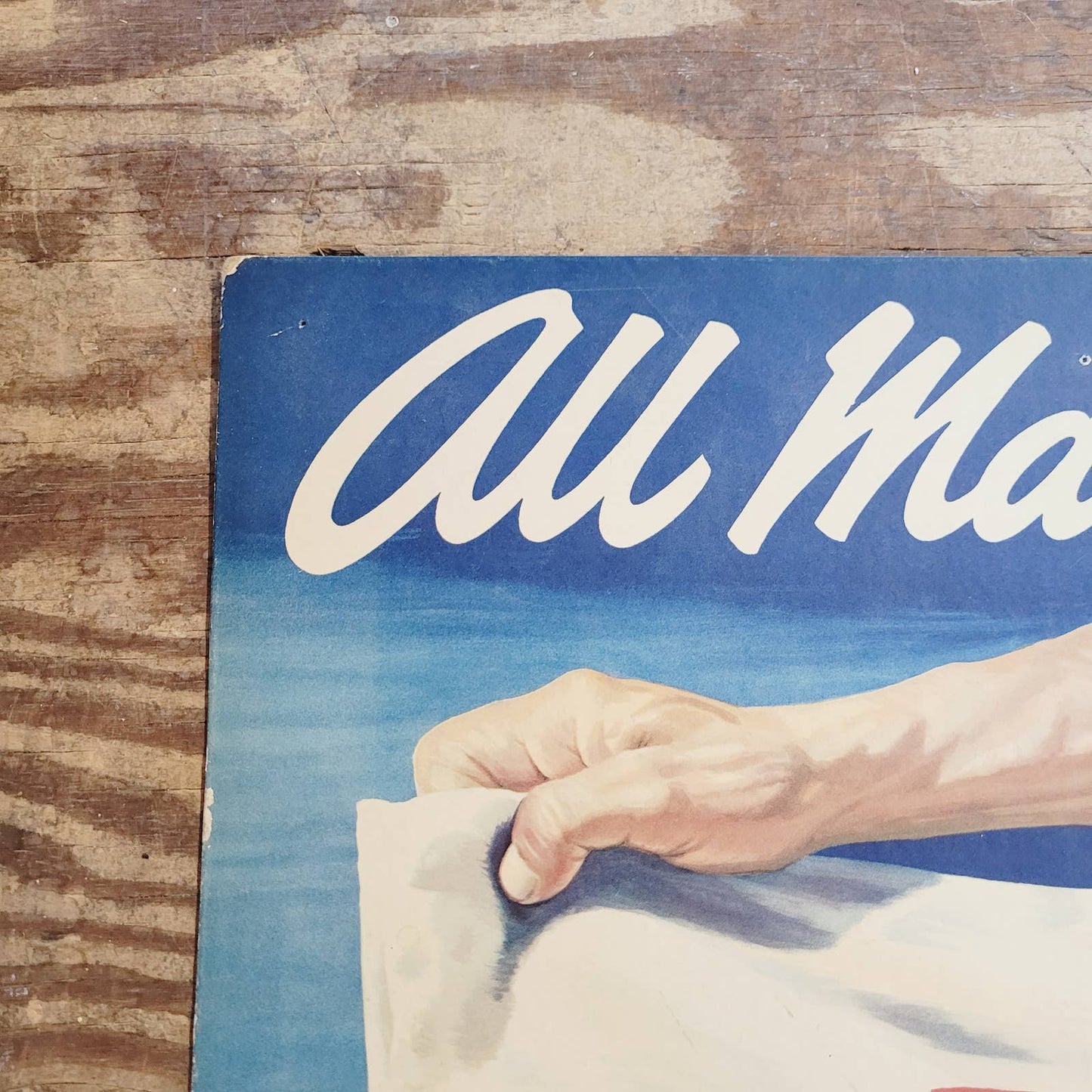 1950 WWII All May Help! Red Cross War Fund Poster Original