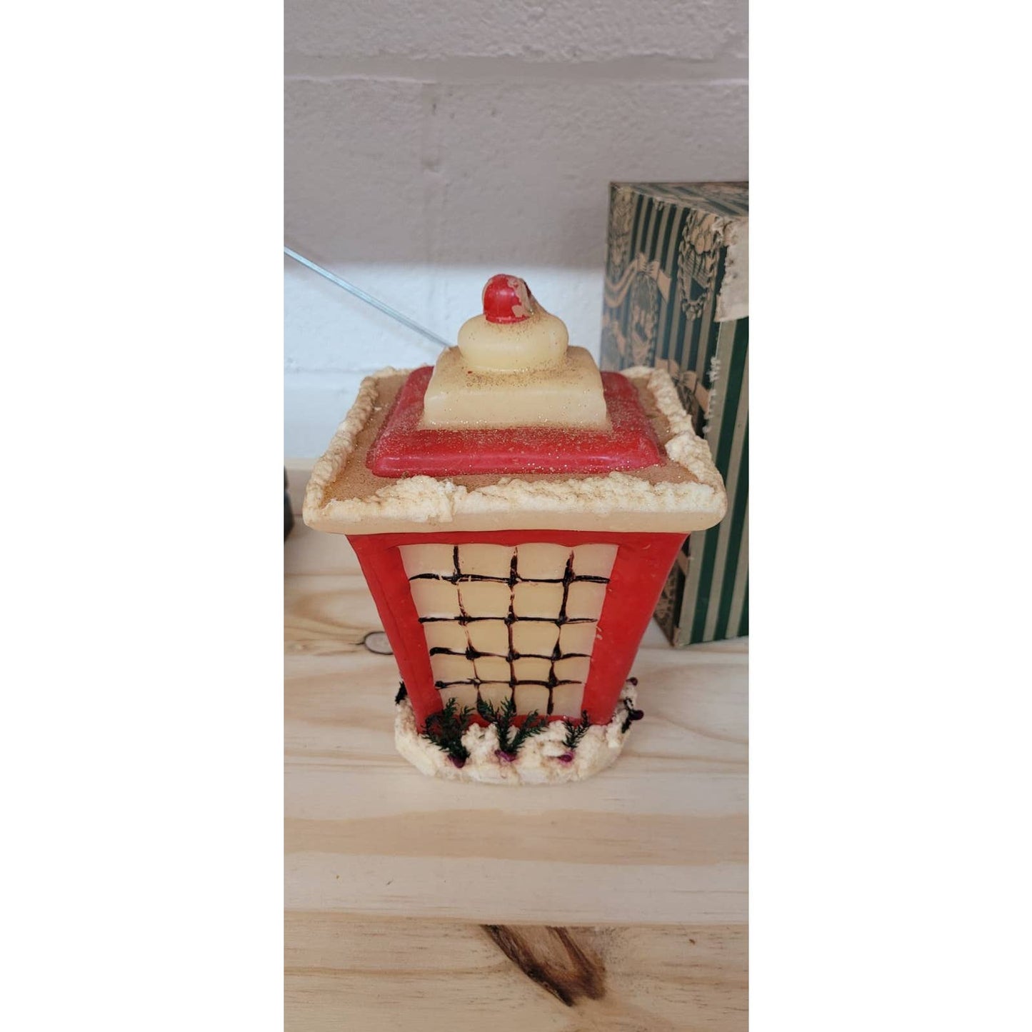 Vintage 1950s Christmas Lantern Candle