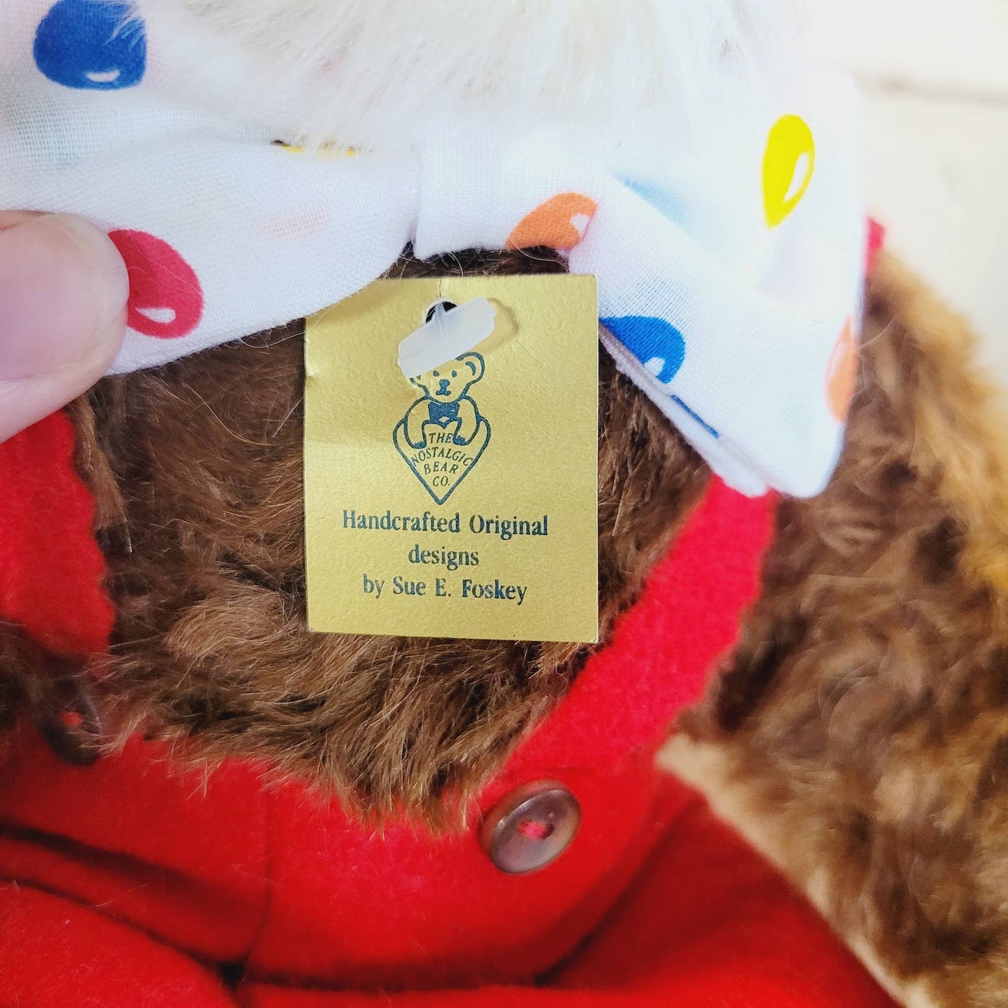 Rare Vintage Sue Foskey Nostalgic Bear Co Monkey Limited Edition Signed