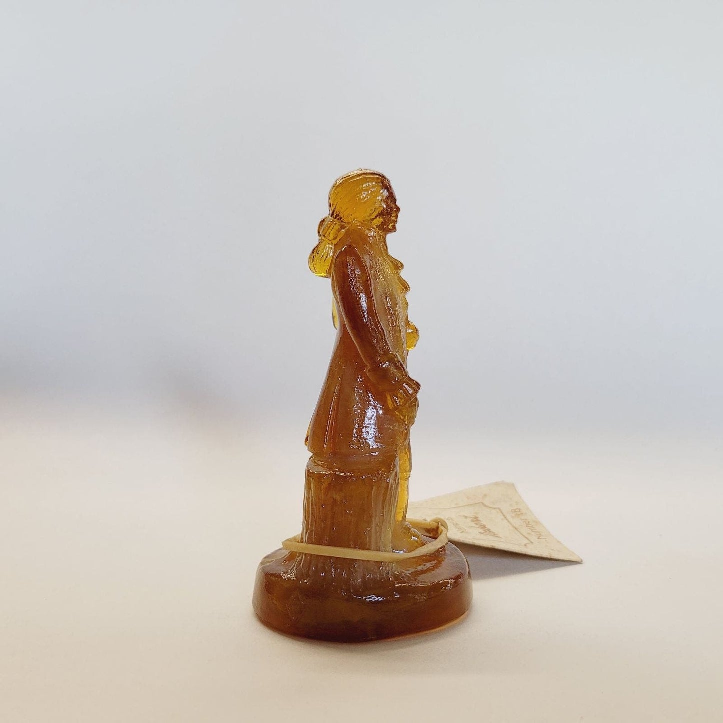 Boyd Glass Colonial Man Lt Amber Slag