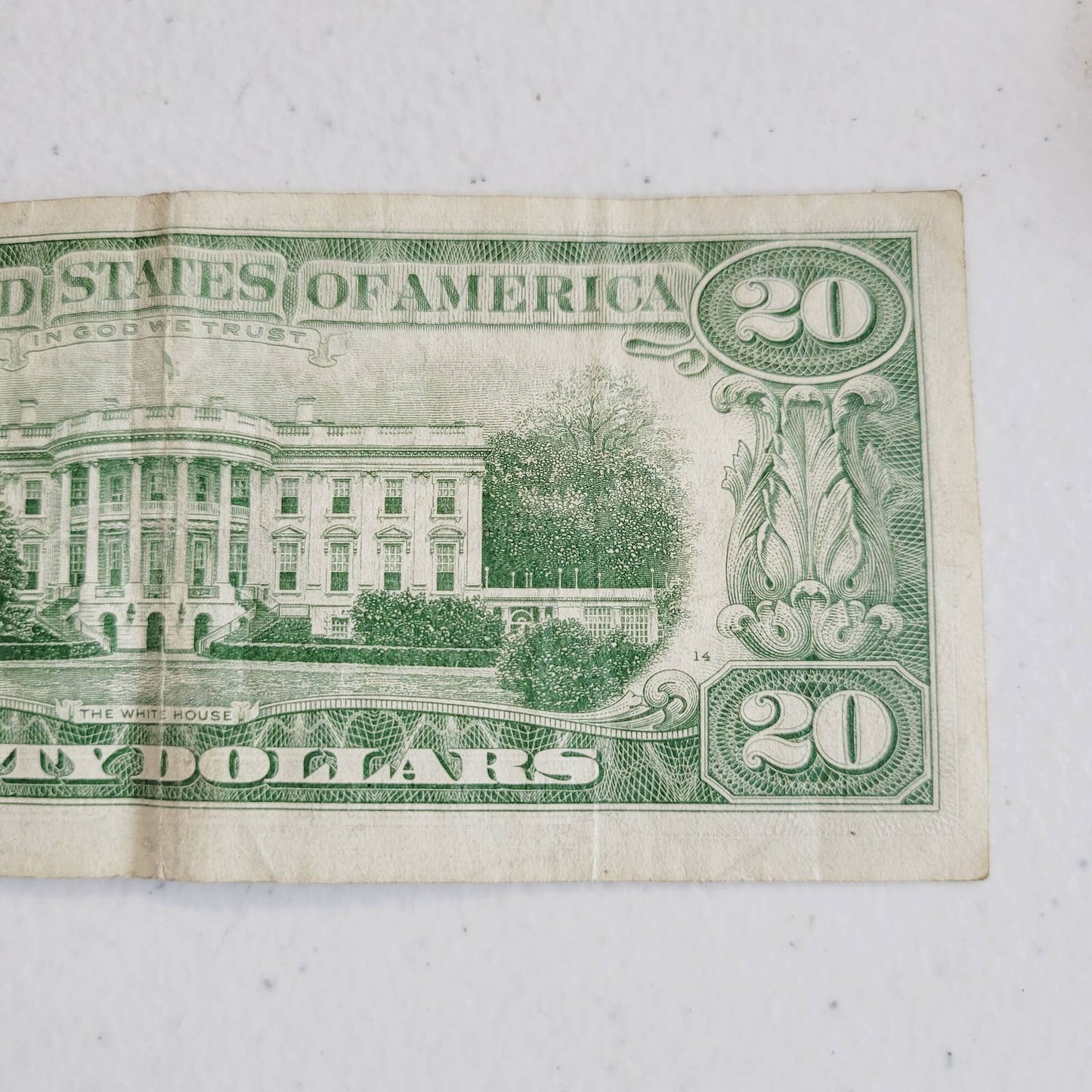 1963 A $20 Twenty Dollar Bill Currency E