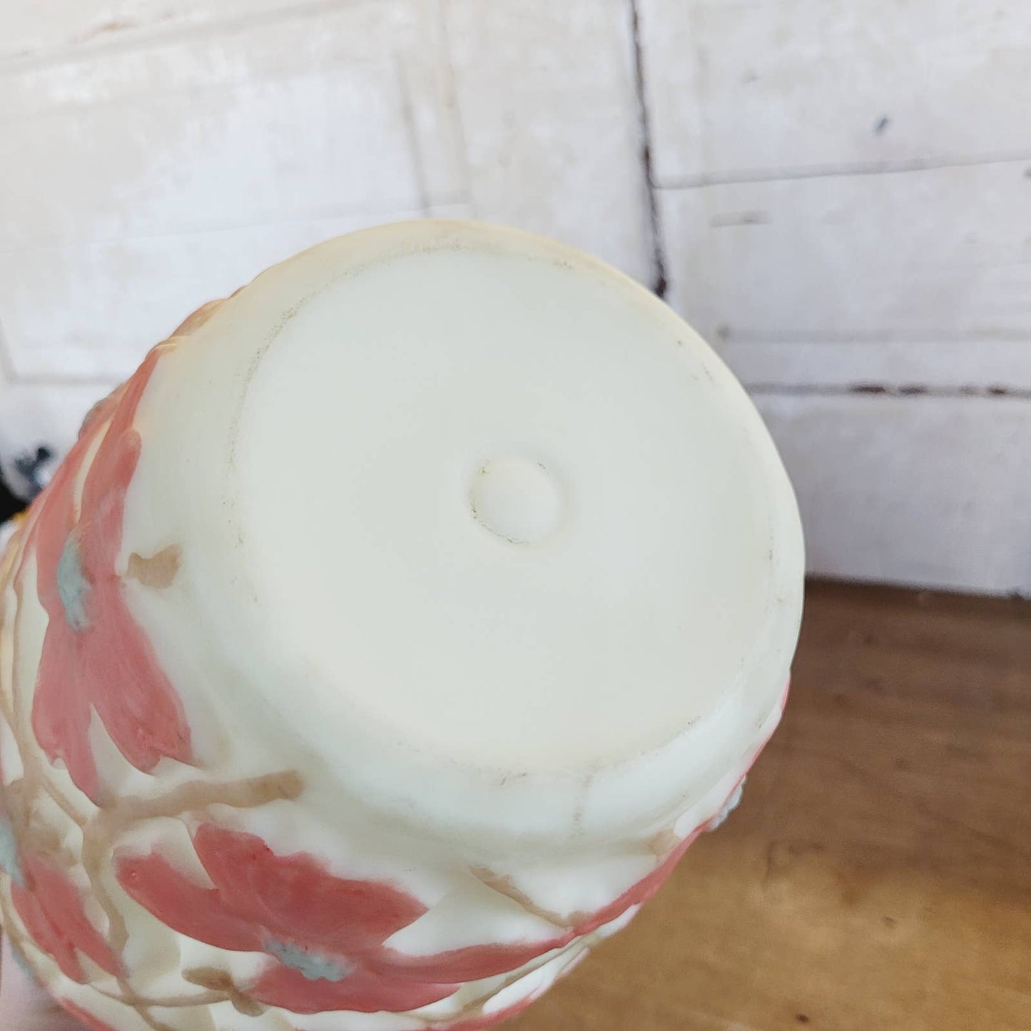 Vintage Large Consolidated Glass Dogwood Vase GLOWS