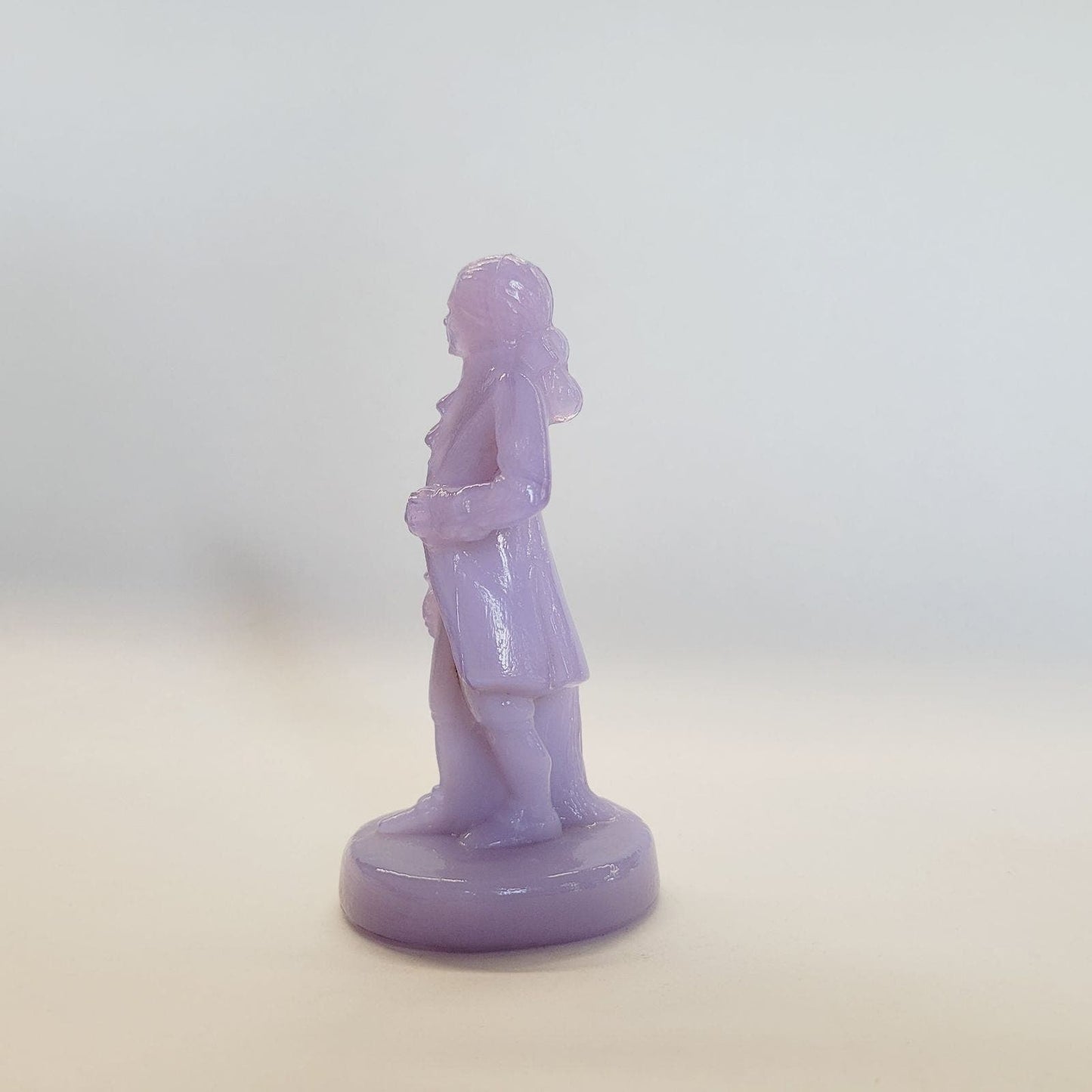 Boyd Glass Colonial Man Lilac Slag