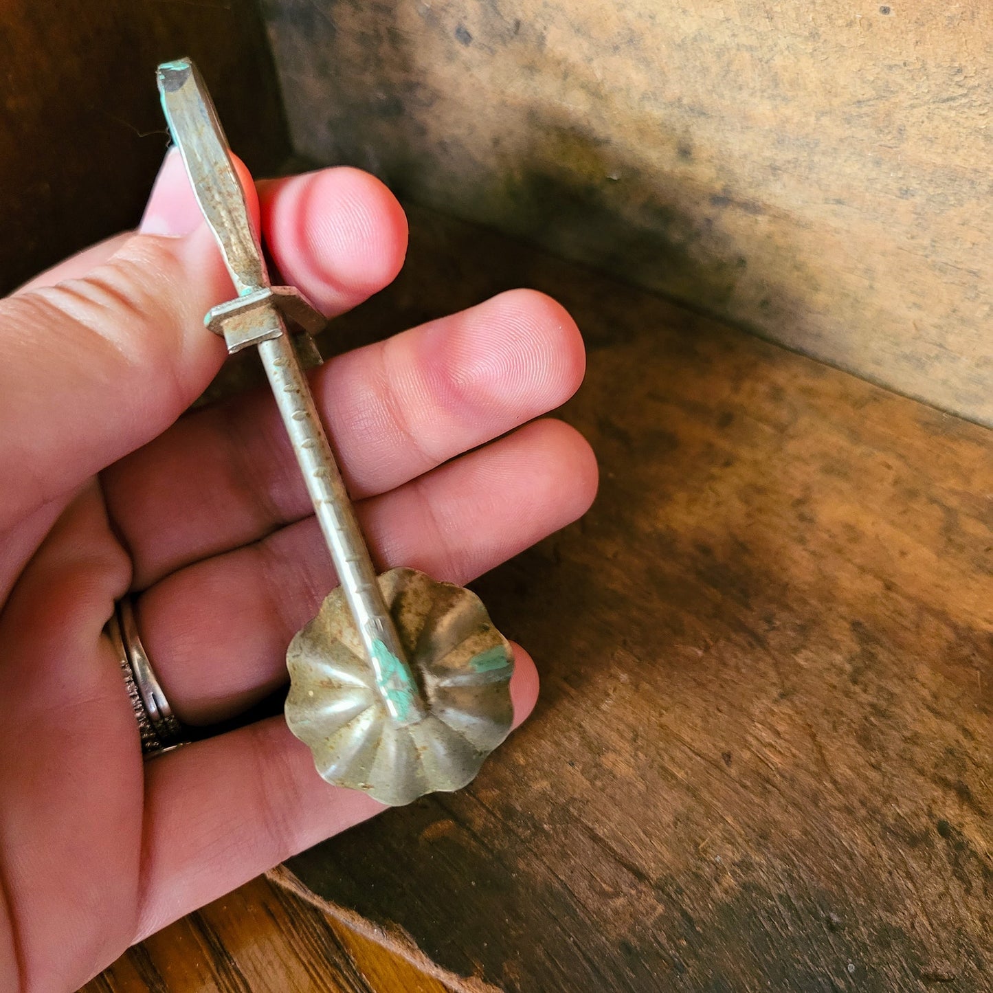 Antique Clam-Shell Skirt Lifter Dress Clamp, Rustic Charm, Timeless Style
