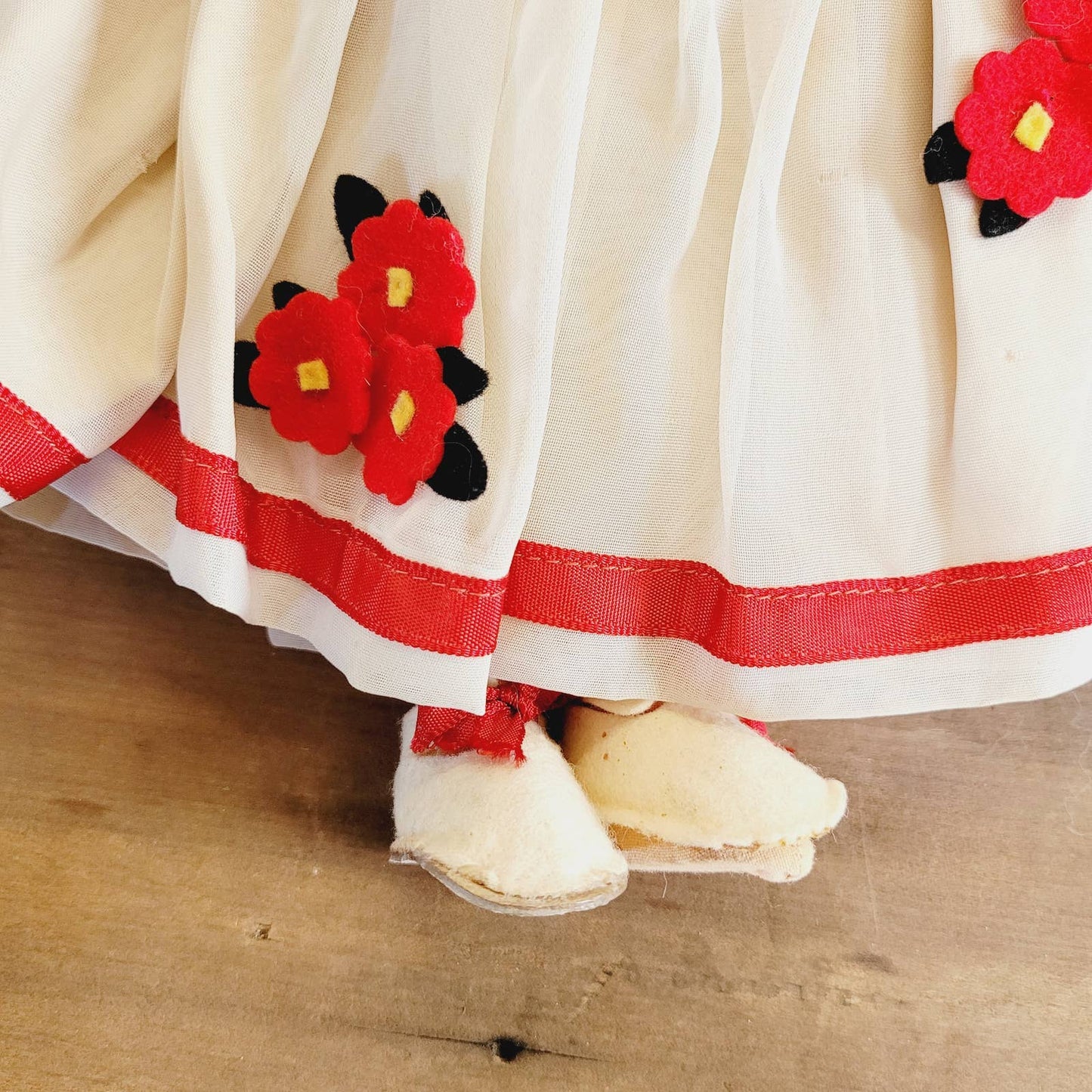 Vintage Cloth Doll Formed Face Made in Italy