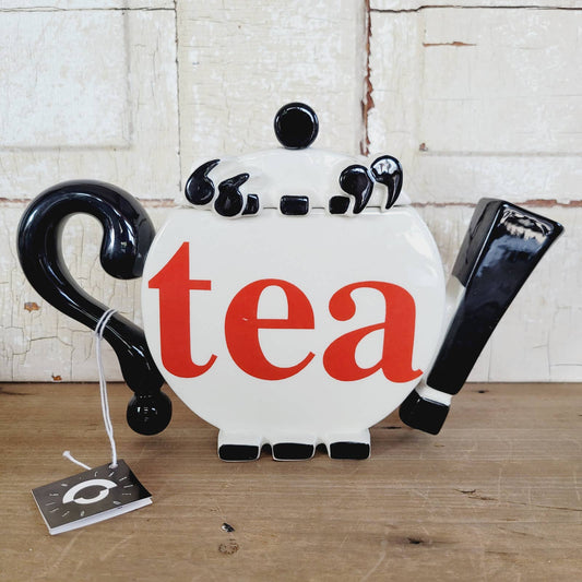 Cardew Designs PUNCTUALITEA VERY RARE Novelty Teapot Signed