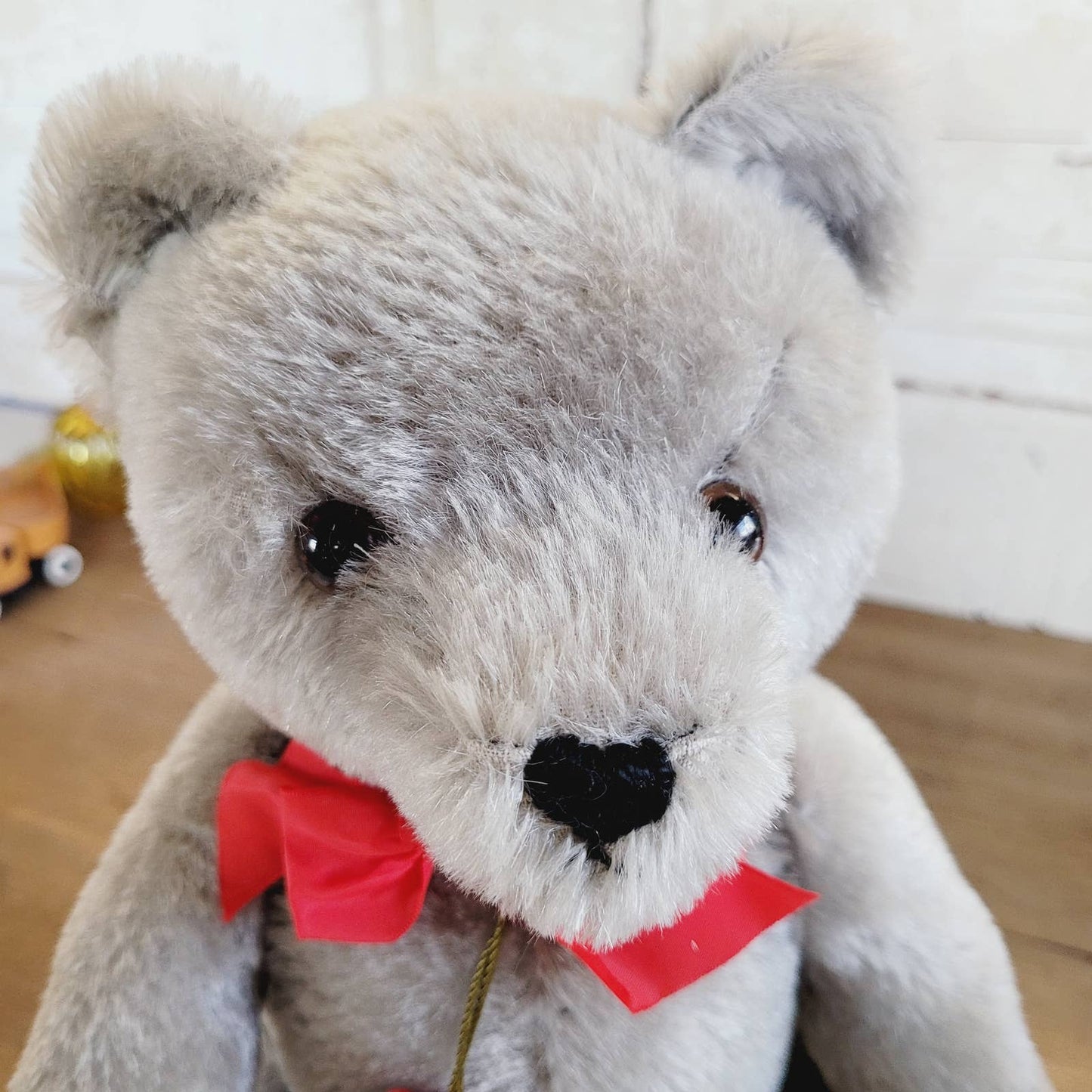 Vintage Hermann Teddy Original Gray Growler Bear