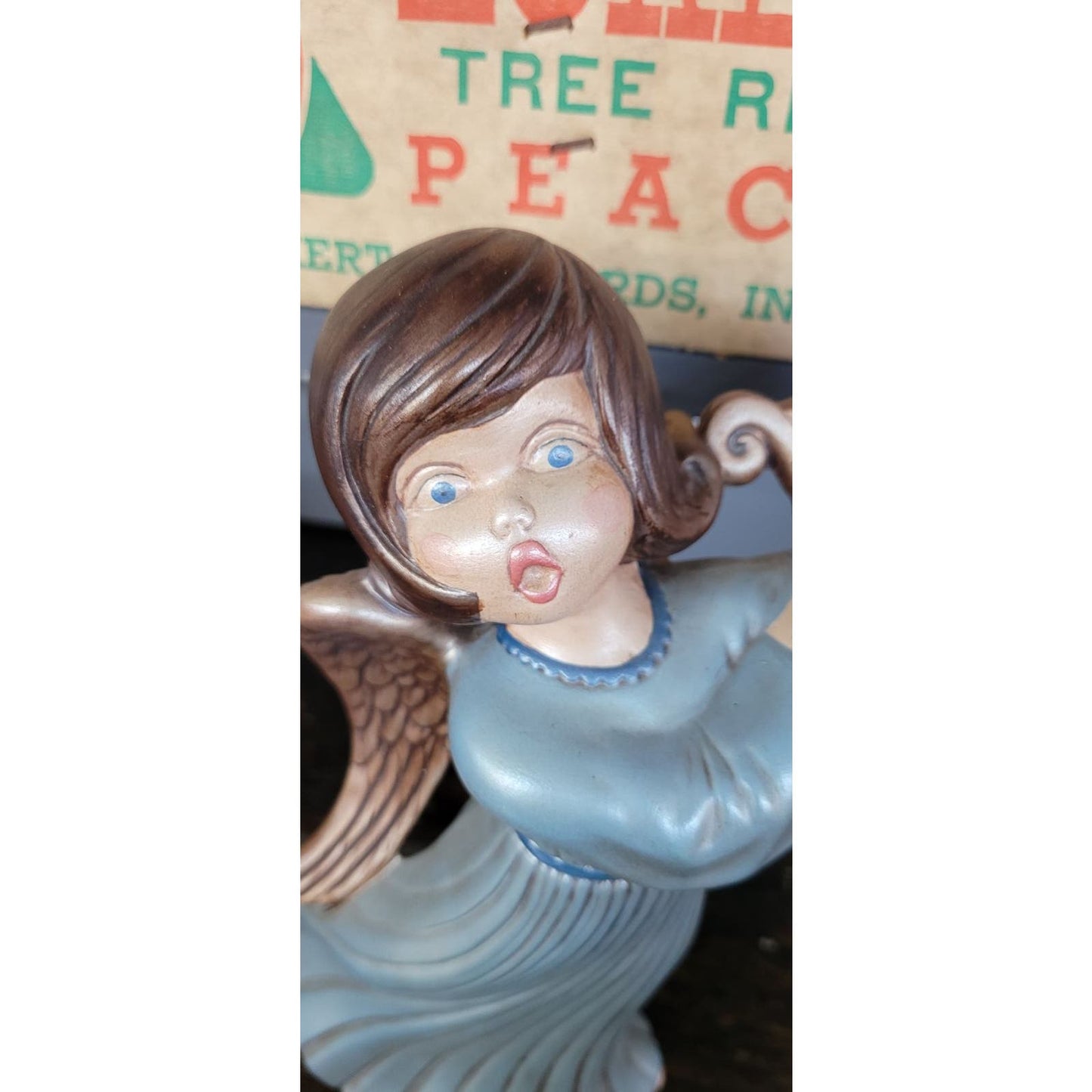 Vintage 12" Ceramic Angel Atlantic Mold