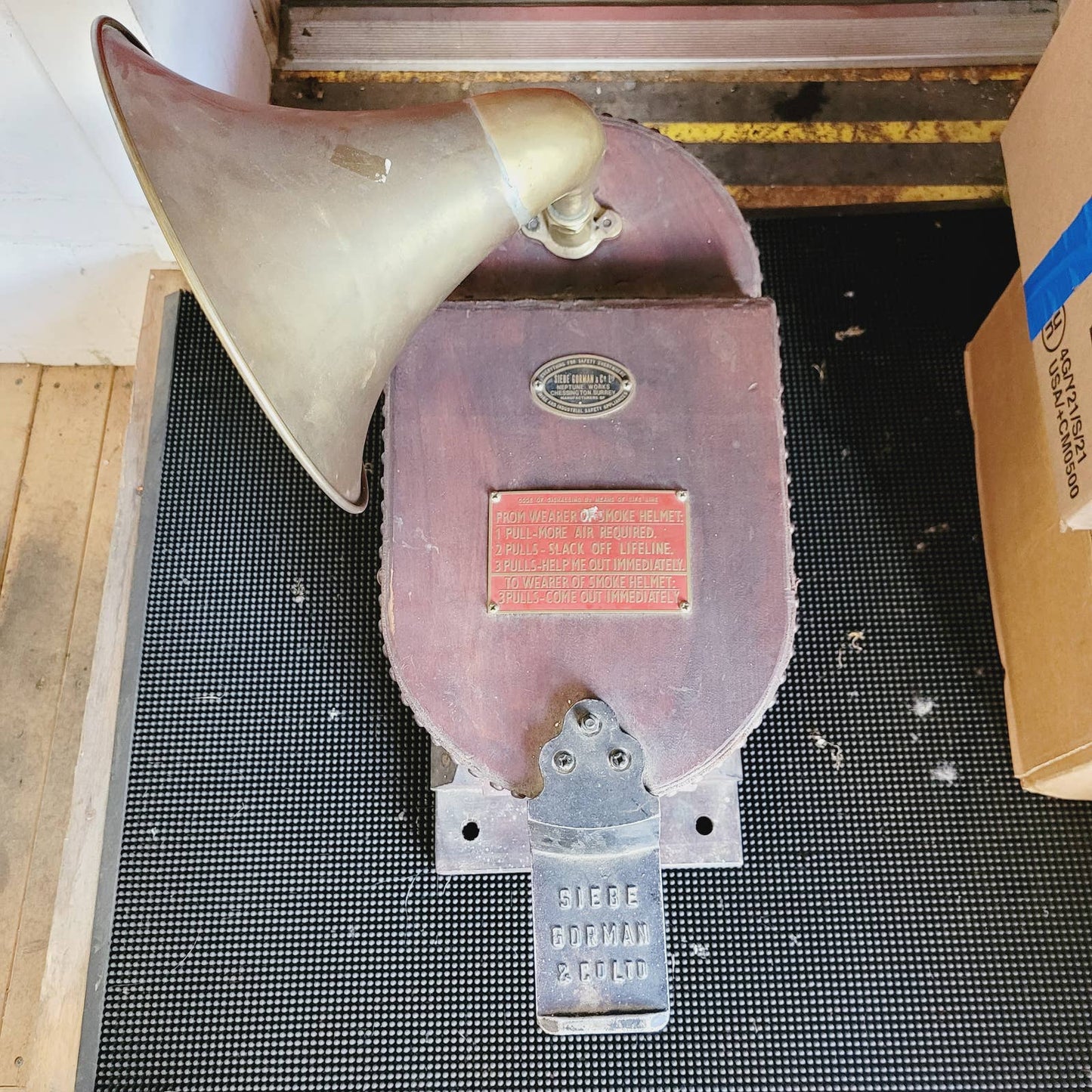 SIEBE Gorman & Co. Double Bellow Air Pump Fog Horn