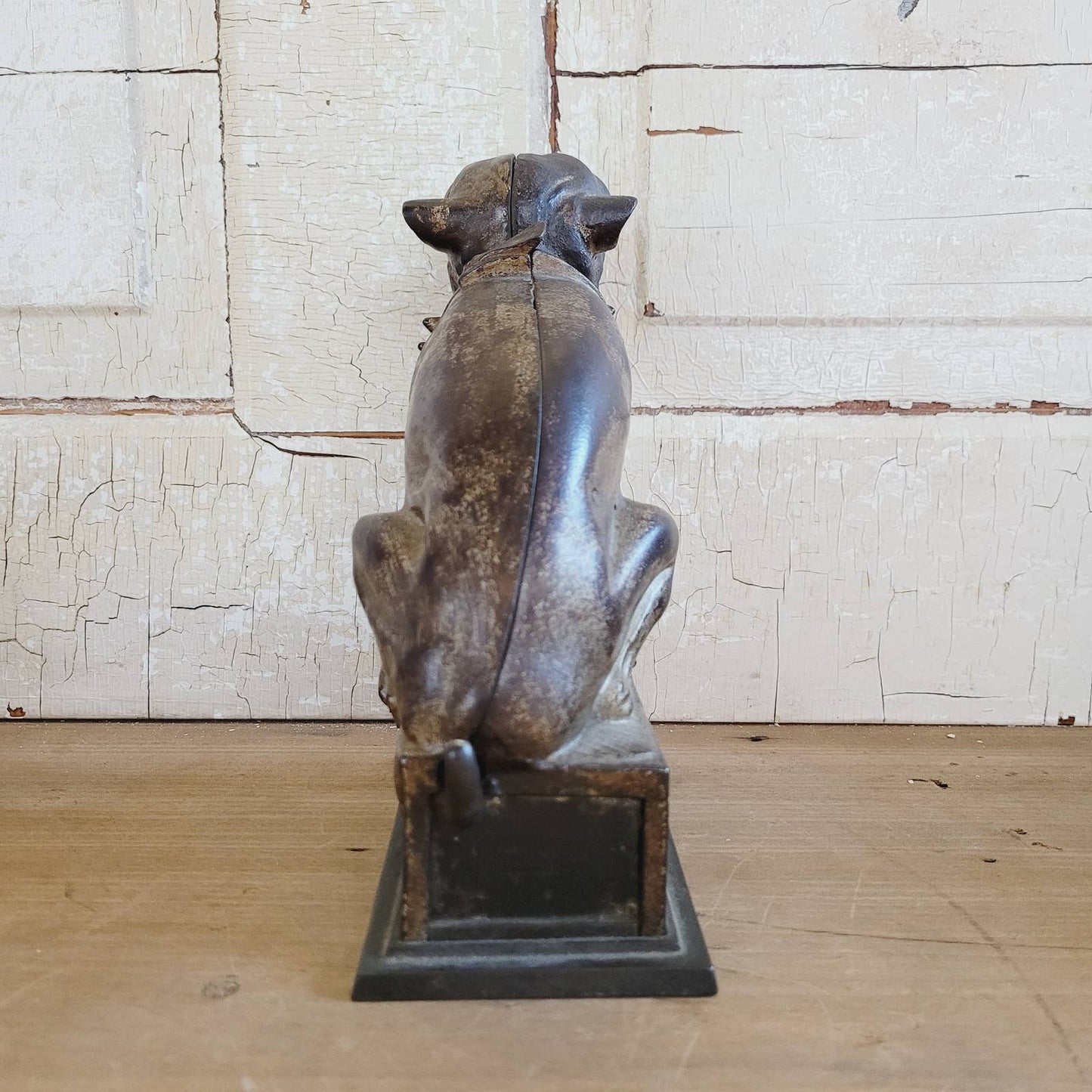 Original 1880 Antique Cast Iron Bull Dog Cast Iron Mechanical Bank