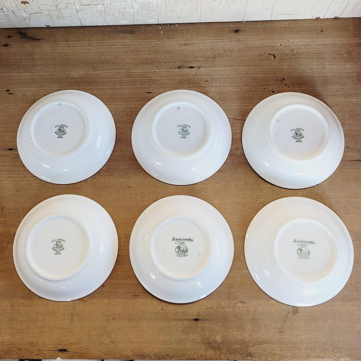 (6) 1920s Hutschenreuther Fruit/Dessert/Sauce Bowls Bird of Paradise