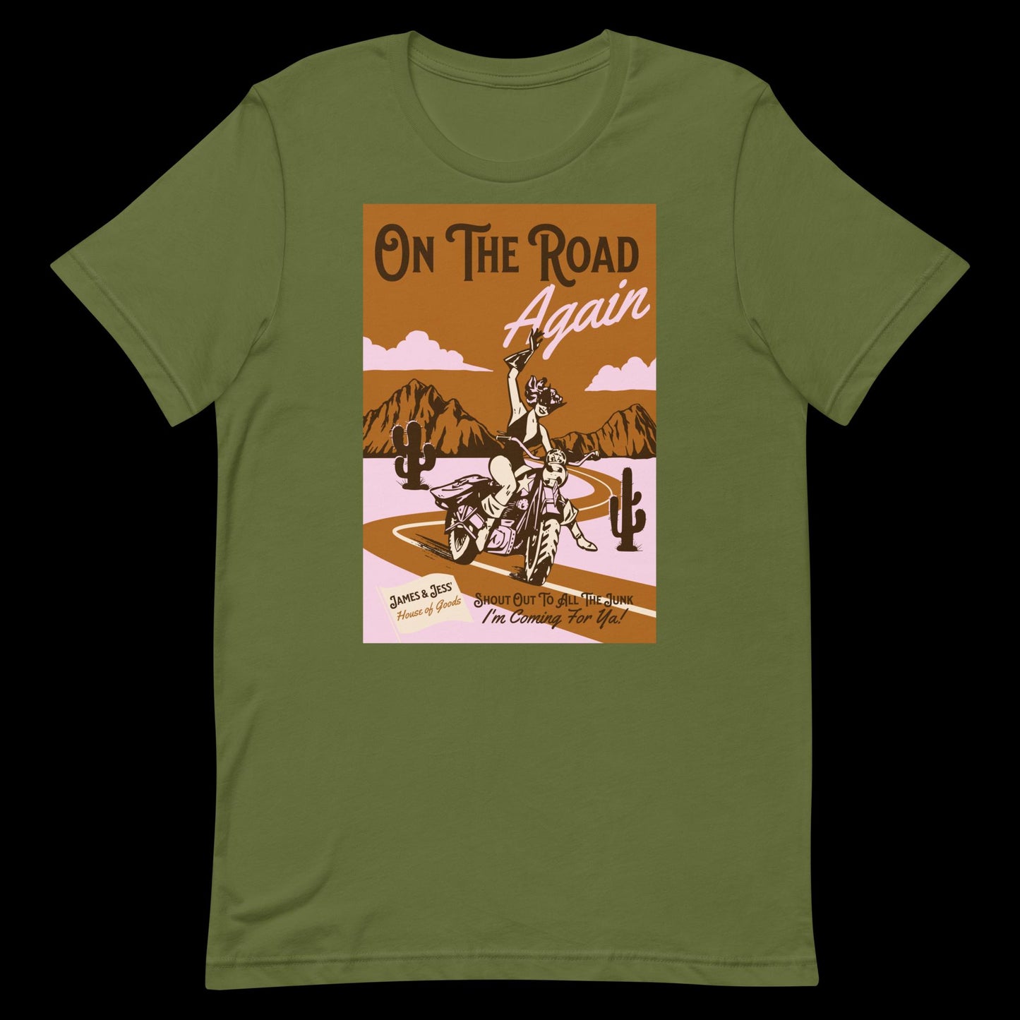 On The Road Again Vintage Style T-Shirt