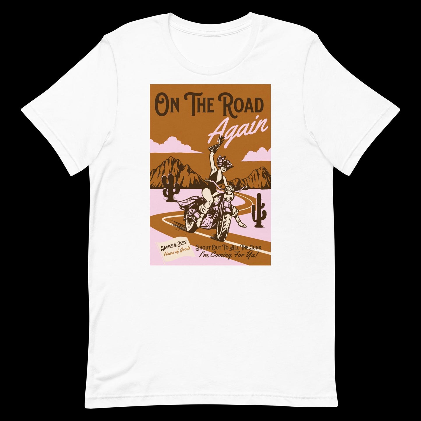 On The Road Again Vintage Style T-Shirt