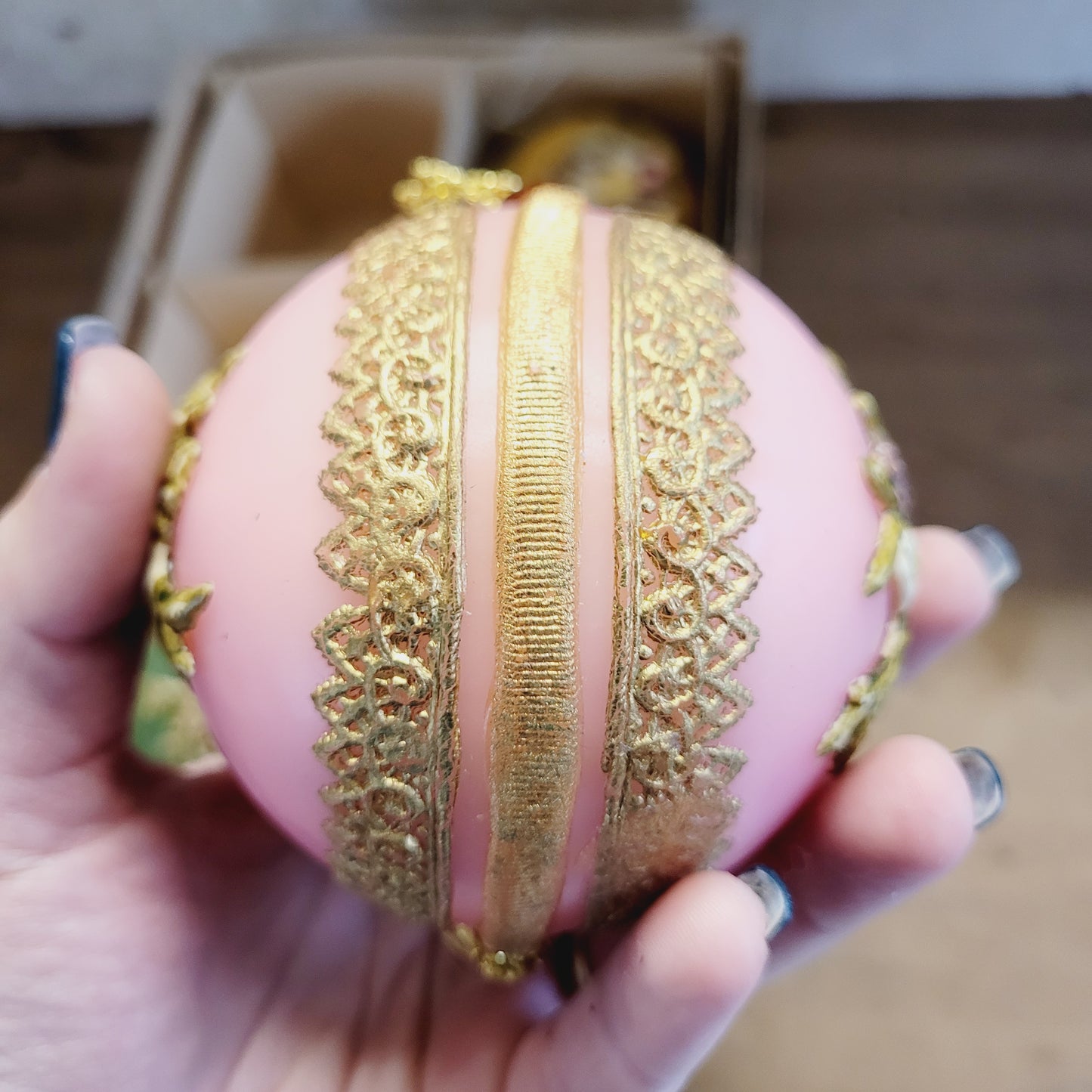 Vintage 1960s Western Germany Wax Christmas Ornaments
