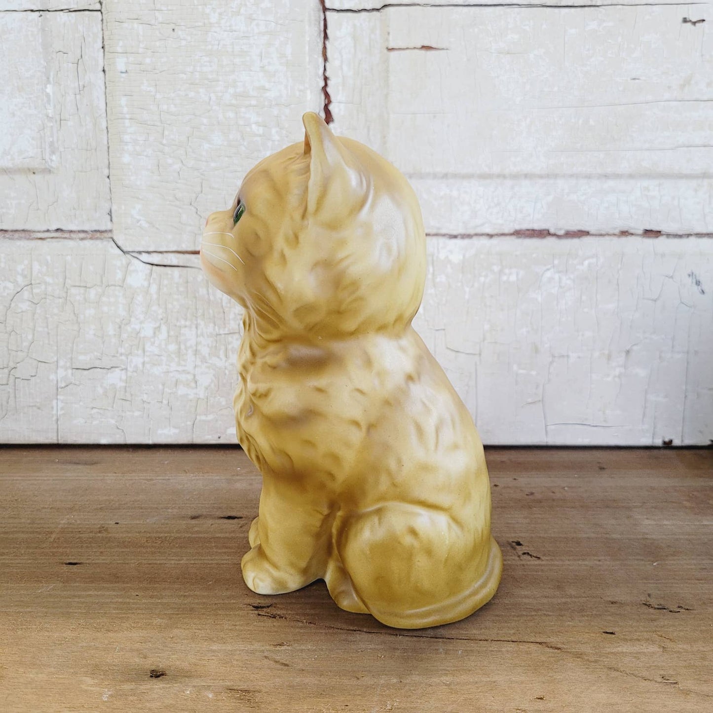 Vintage Enesco Persian Tabby Cat Figurine