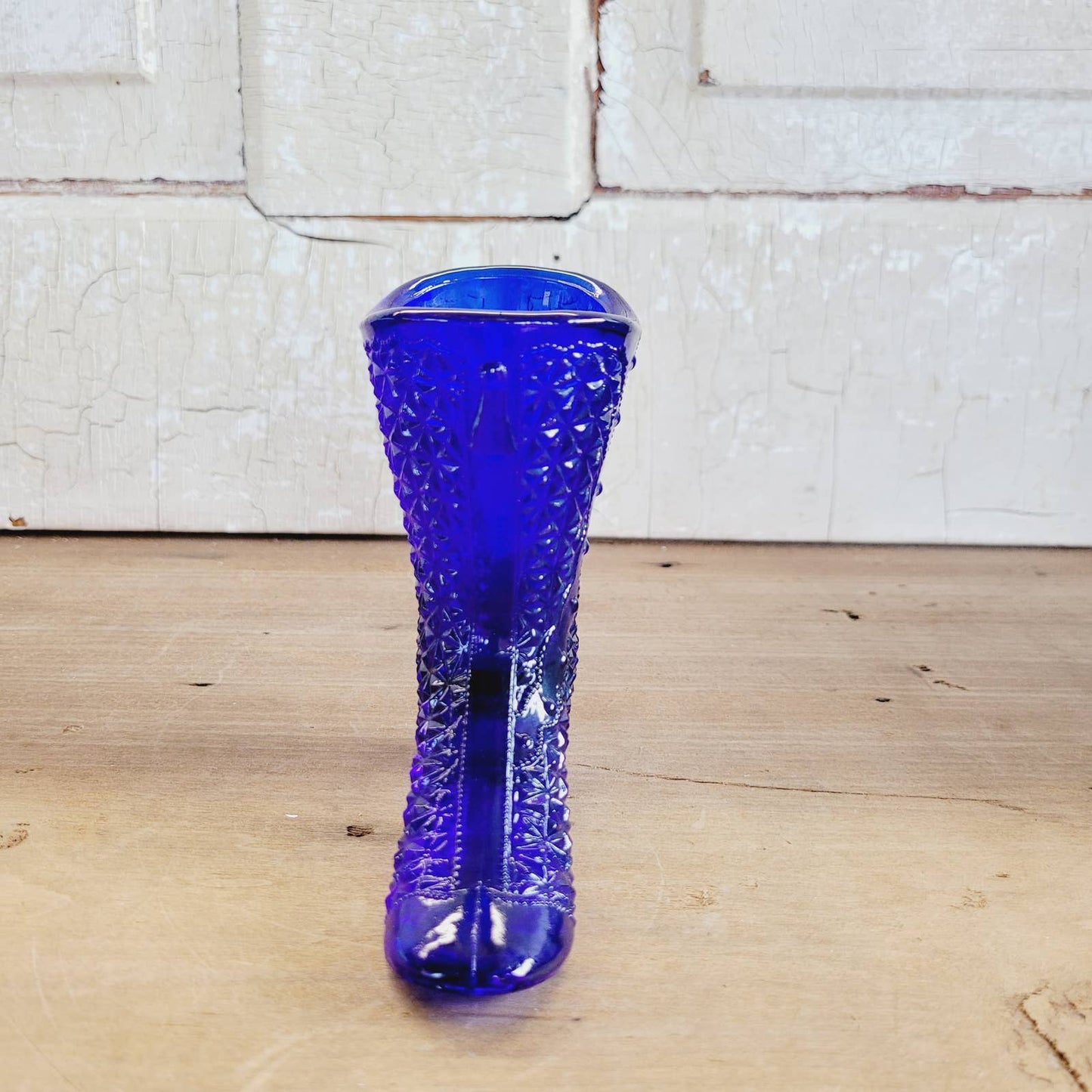 Mosser Glass Cobalt Blue Boot Shoe
