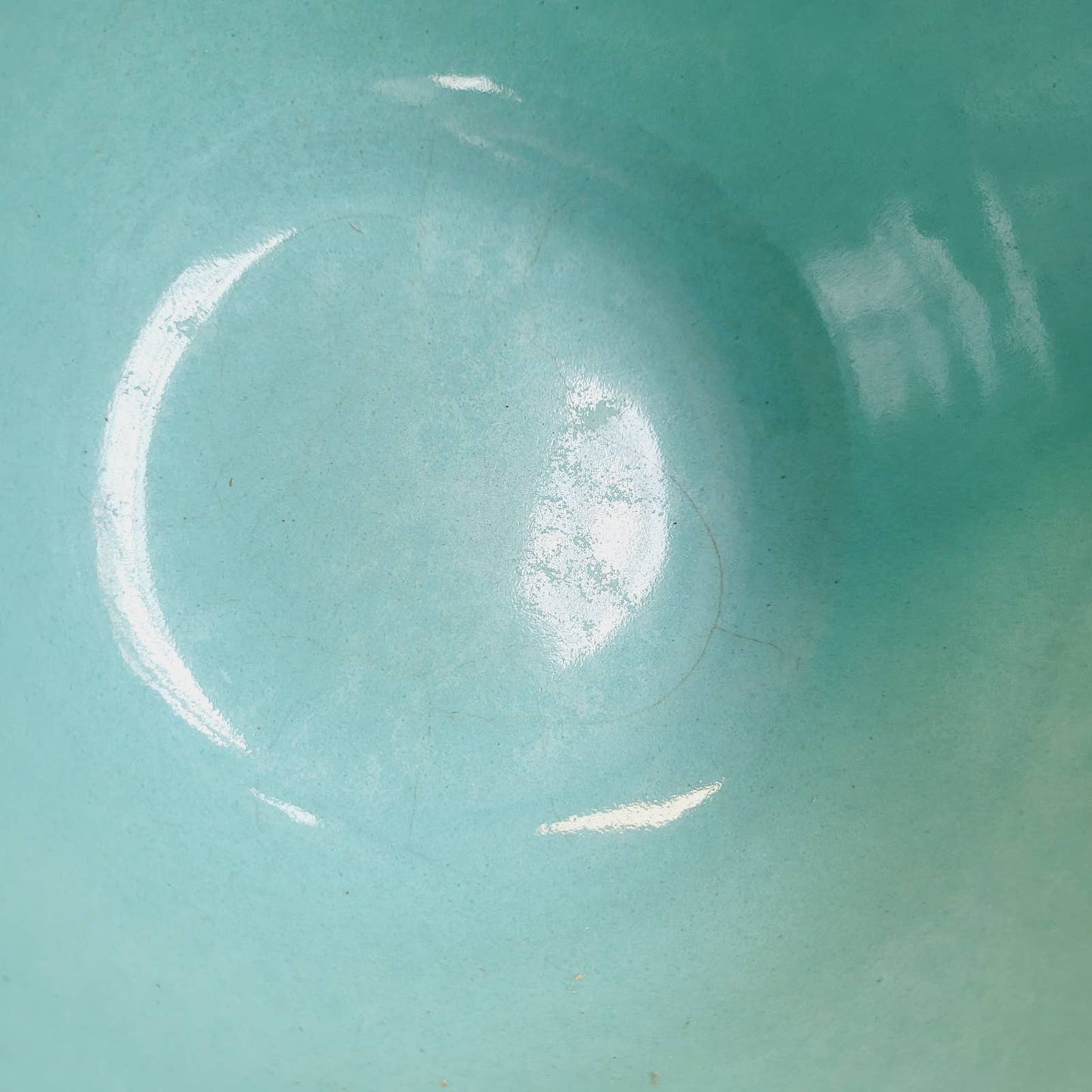 Vintage Beehive Mixing Bowl Turquoise Pottery