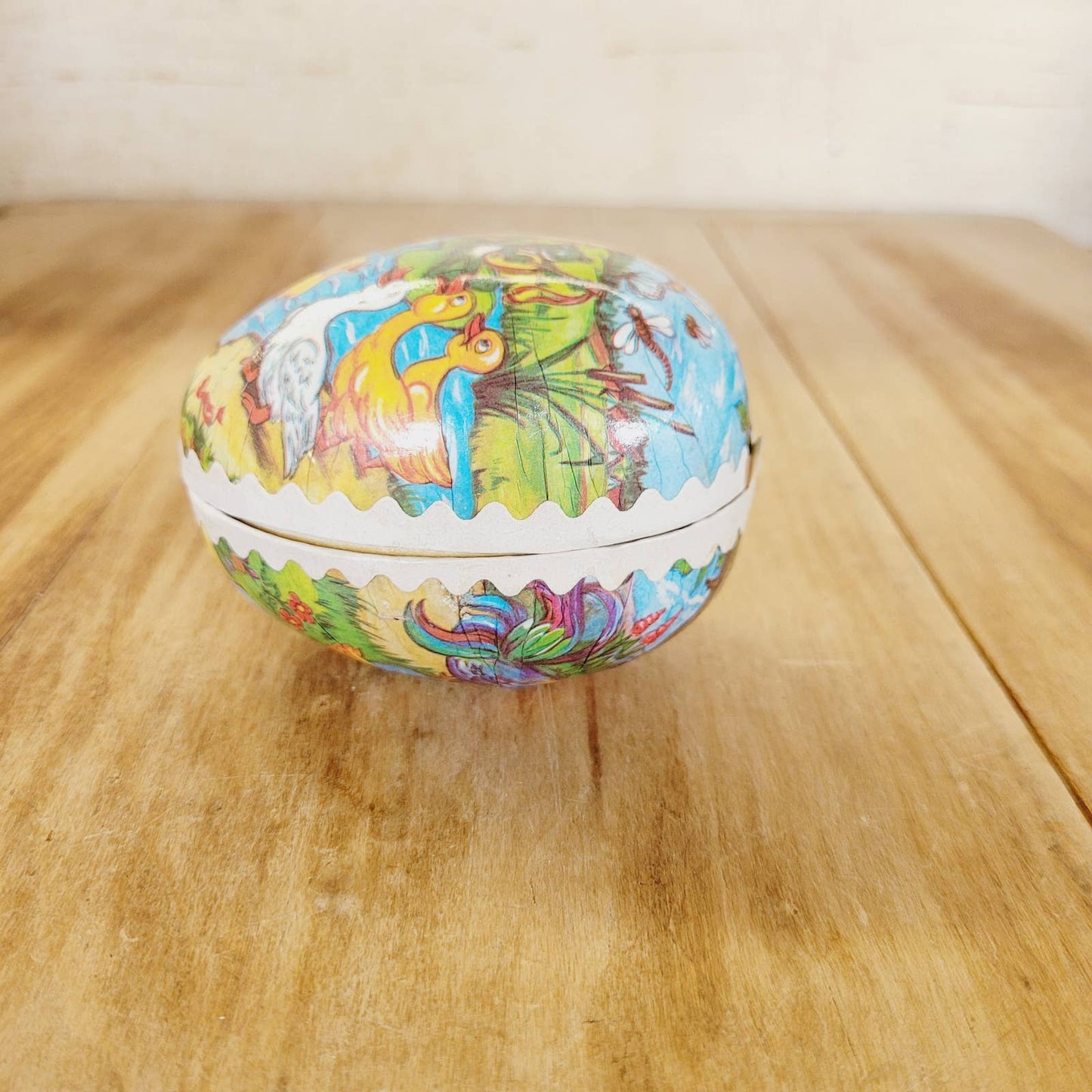 Vintage 3 1/4" Paper Mache Egg German Democratic Republic