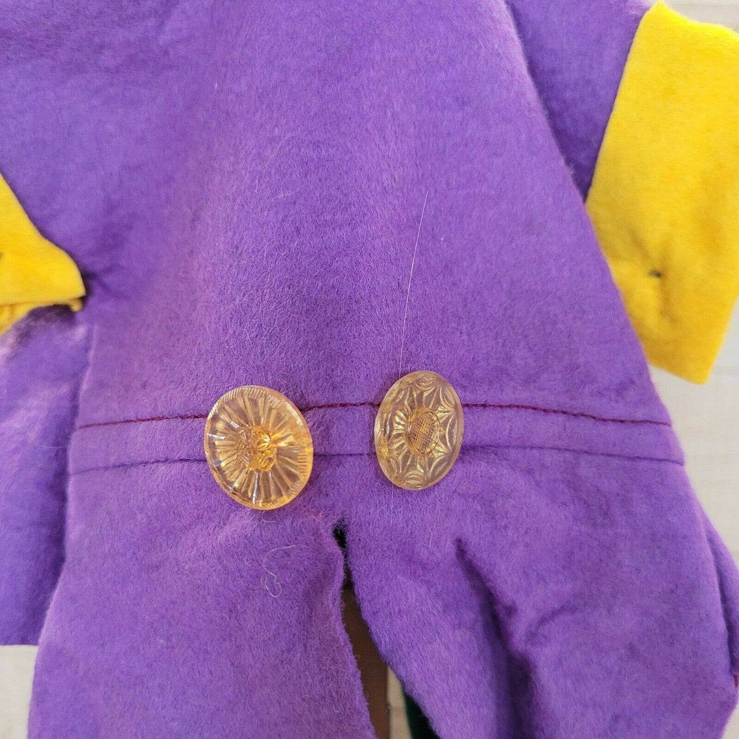 Rare Else Hecht Hand Puppet ~ German Felt Toy Elf Clown Doll w/ tag