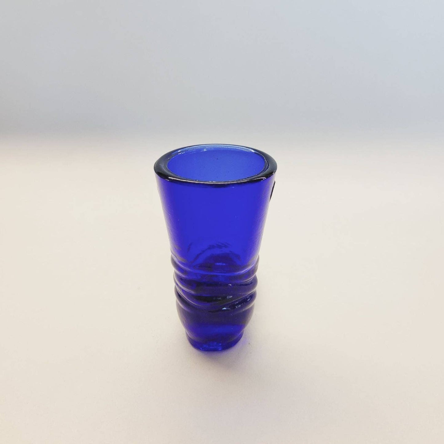 Boyd glass Boot Toothpick Holder Blue