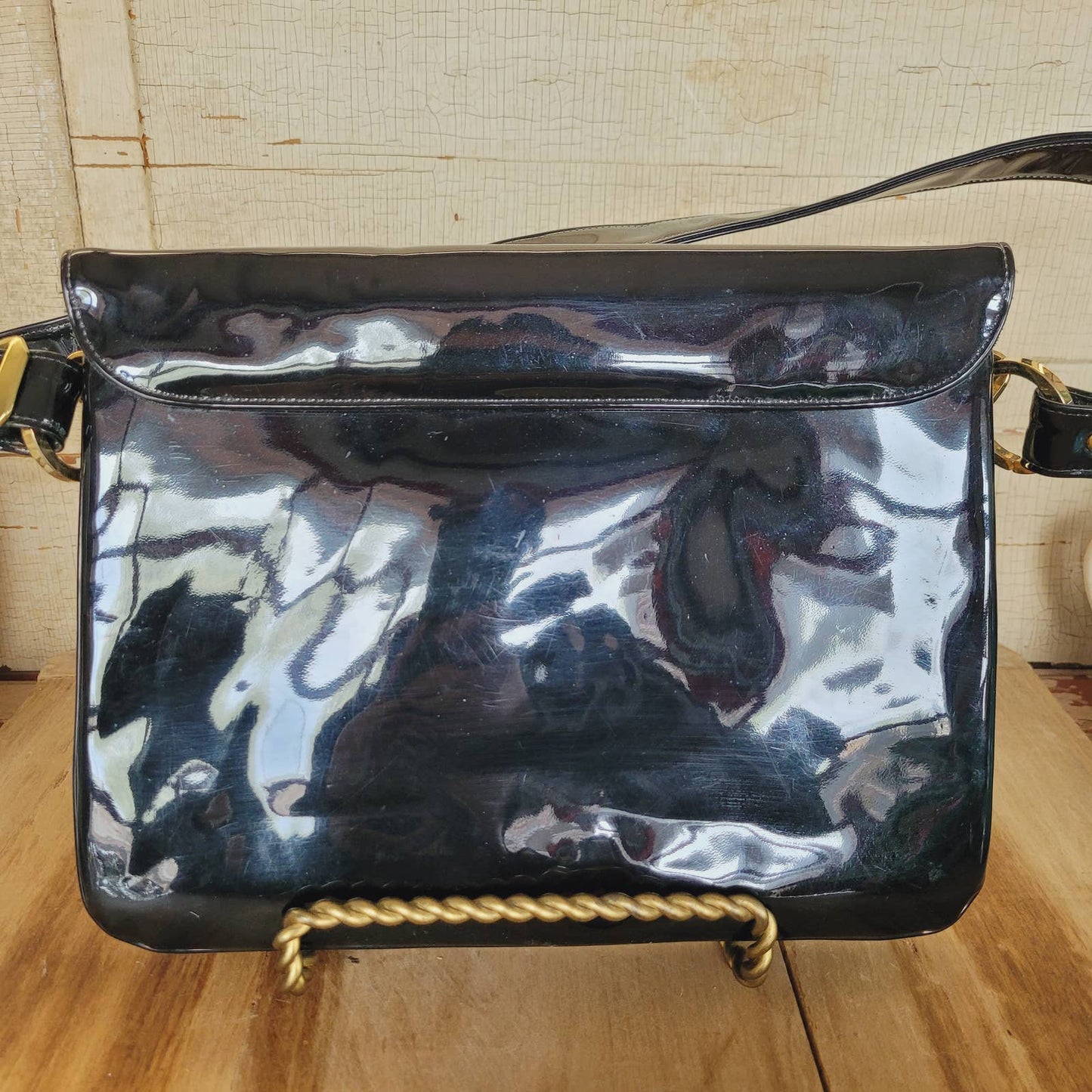 Vintage Robert Bestien Patent Leather Black Purse