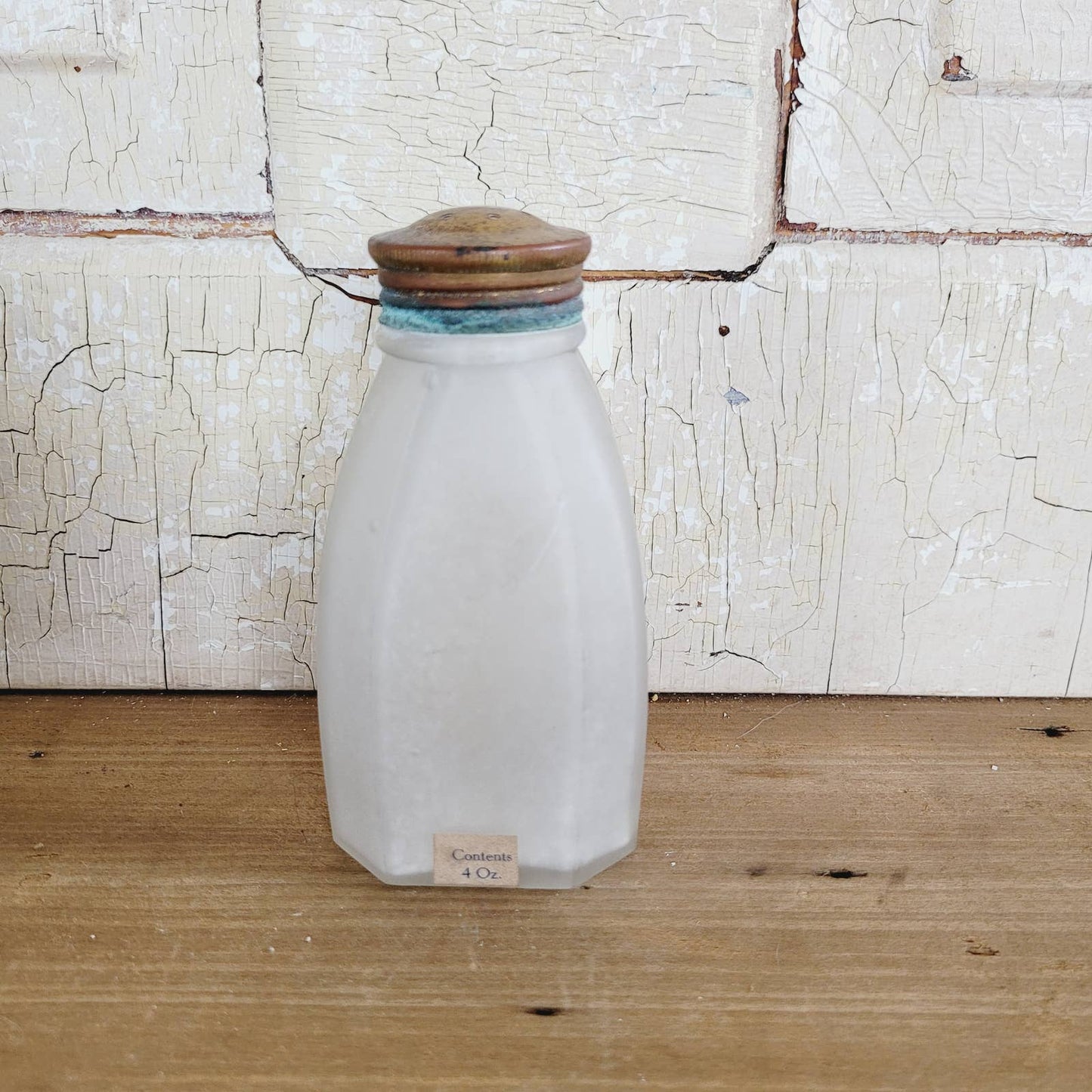 Antique San-Tox Enchantment Talcum Powder Bottle De Pree Chicago