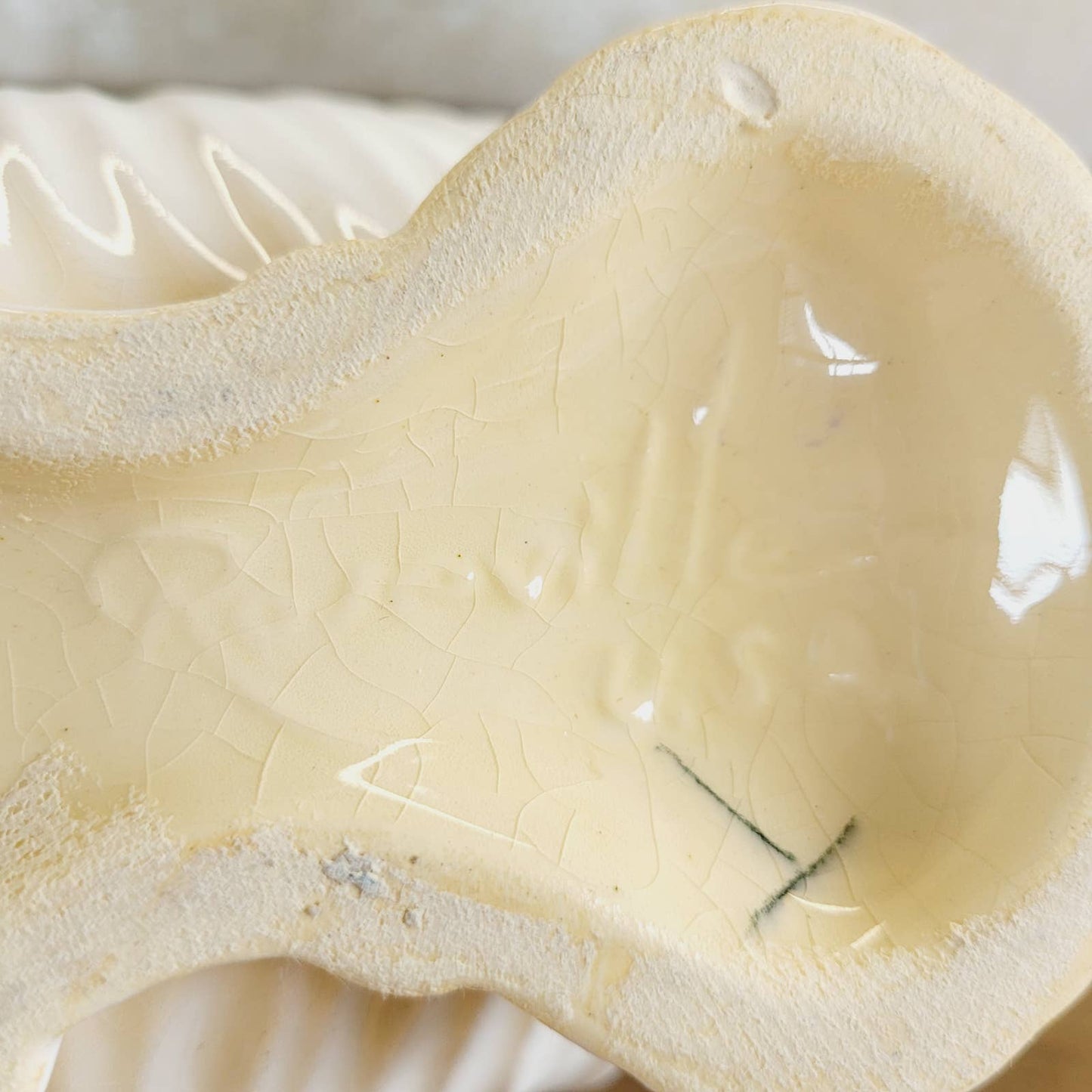 Roseville Ming Tree Conch Shell Planter
