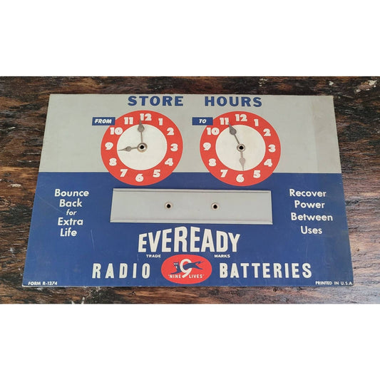 Vintage Eveready Store Sign