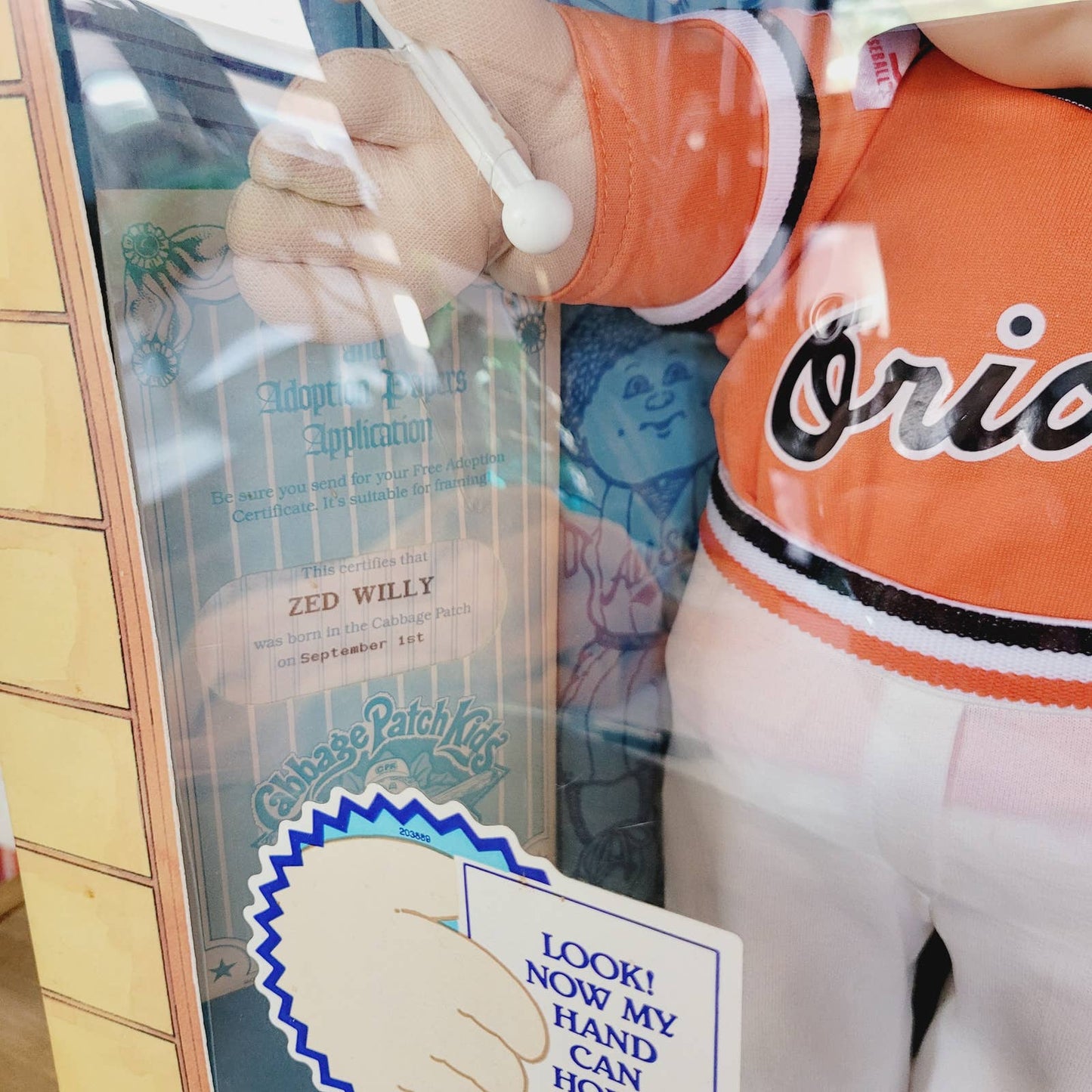 NEW! RARE Vintage 1986 Cabbage Patch Kids All Stars ORIOLES CPK STADIUM Doll