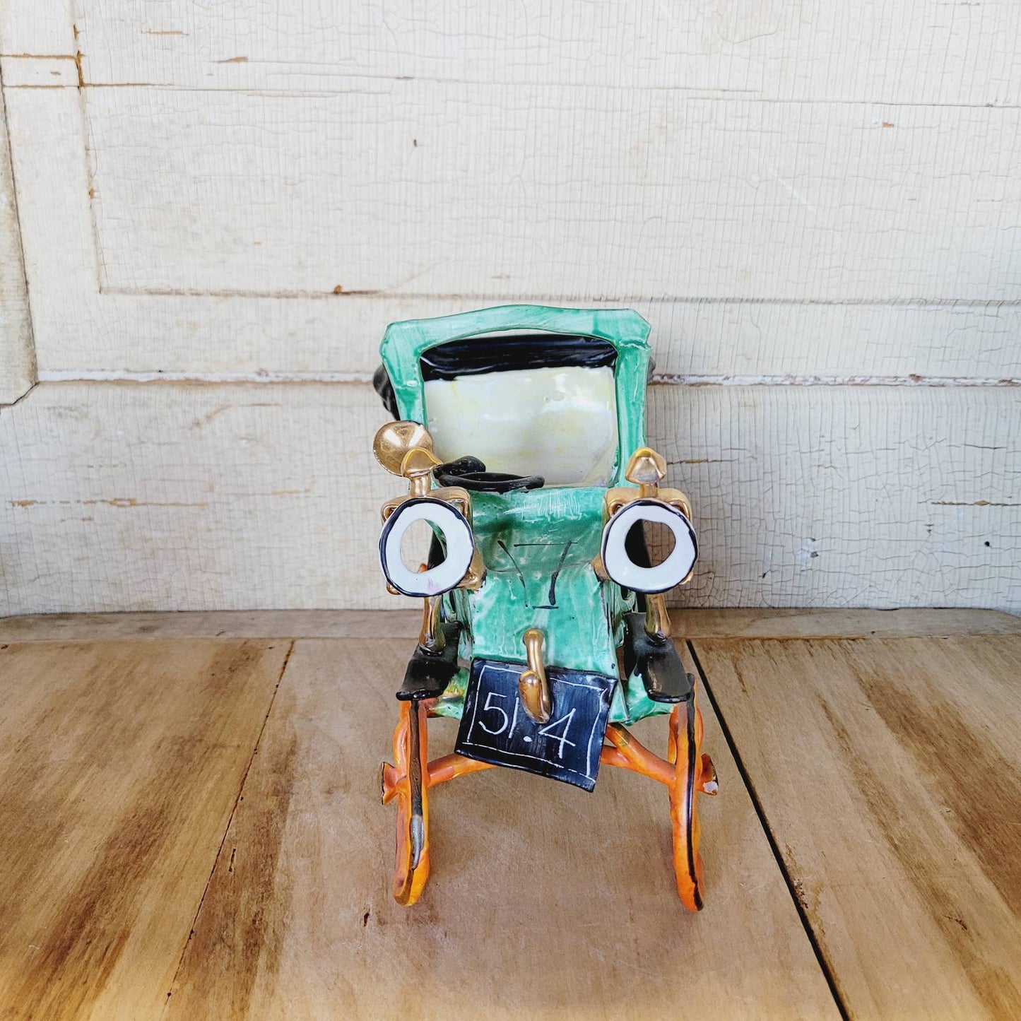 Unique Vintage Jalopy Sculpture