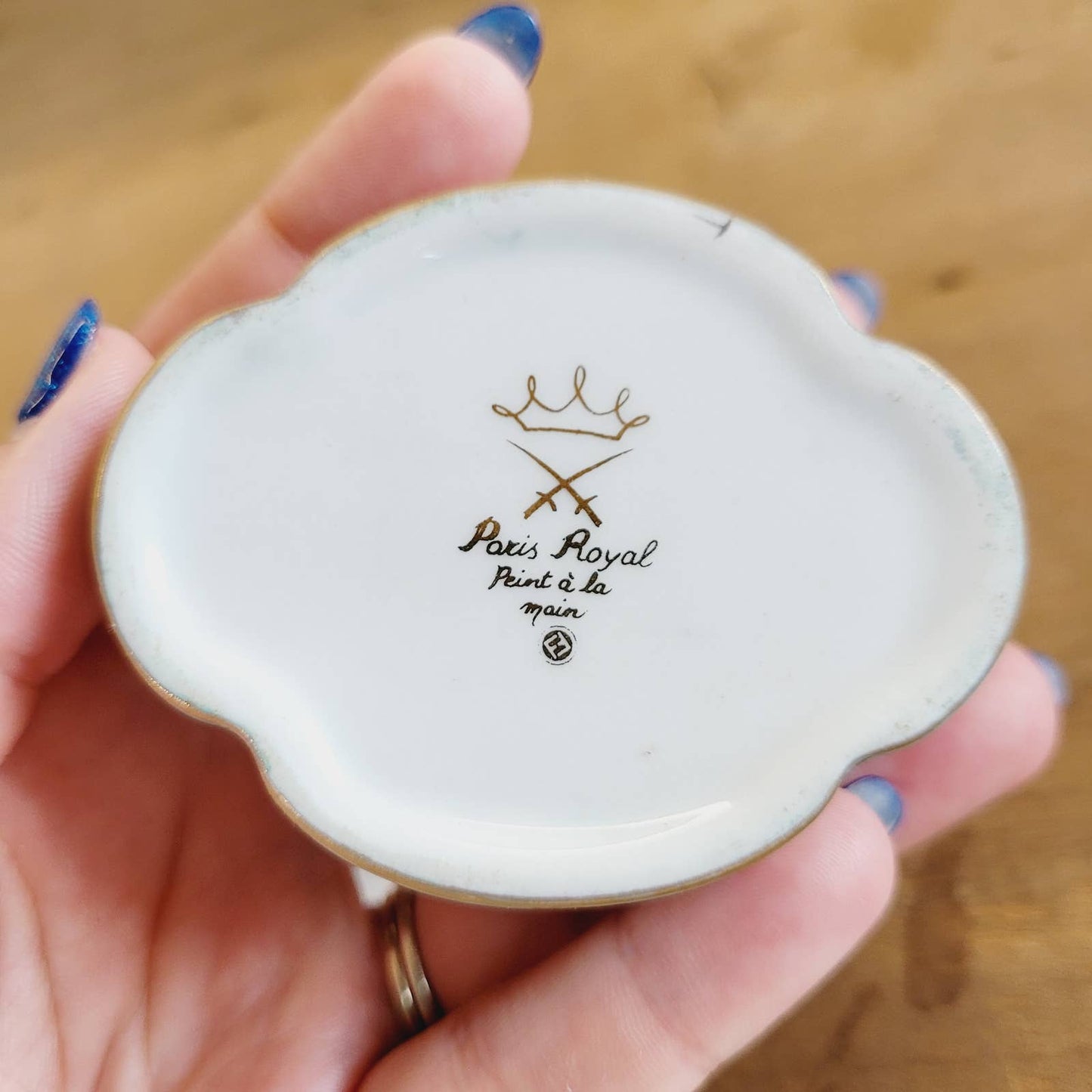 Vintage Paris Royal Trinket Box Hand Painted