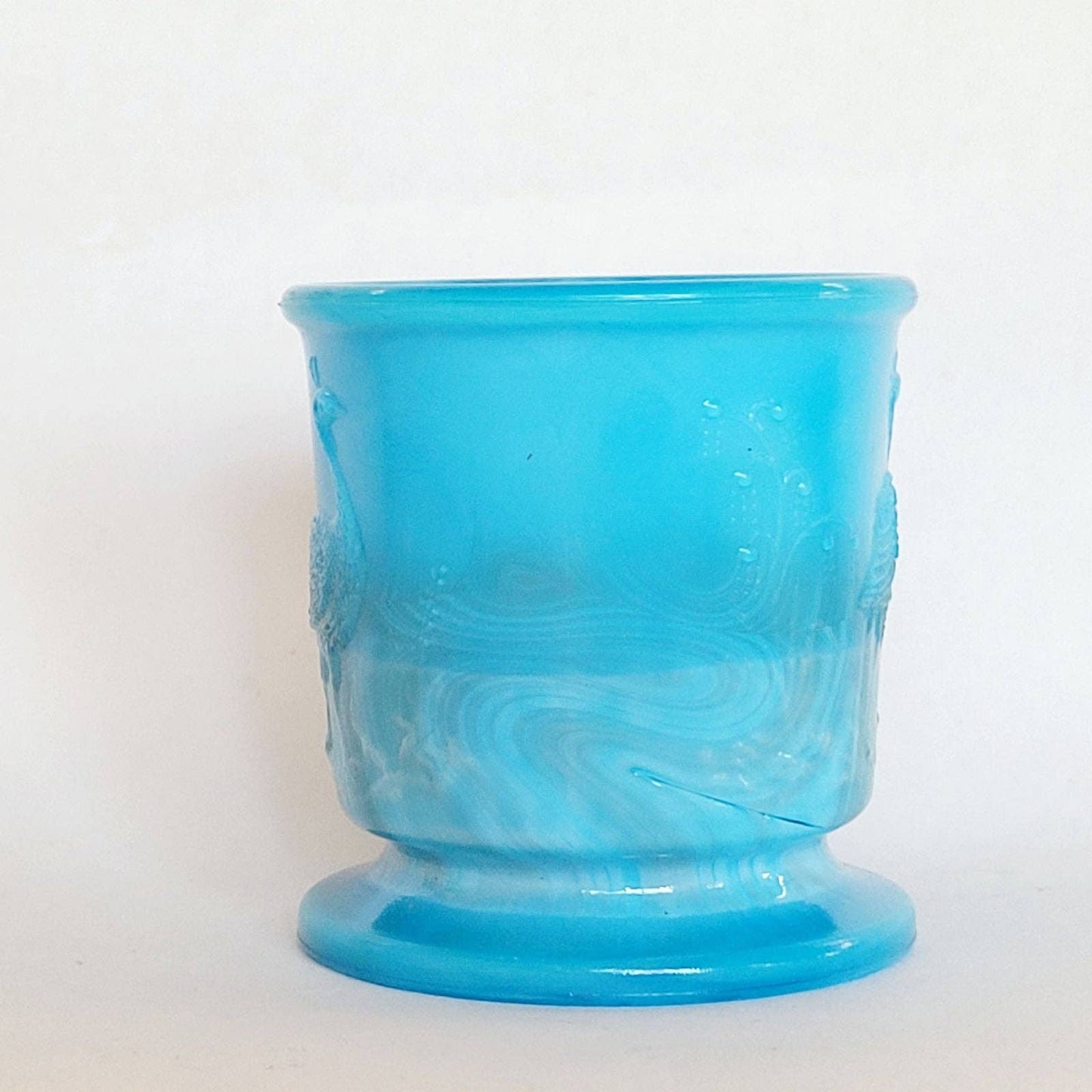 Boyd Glass Children's Mug Blue Slag.