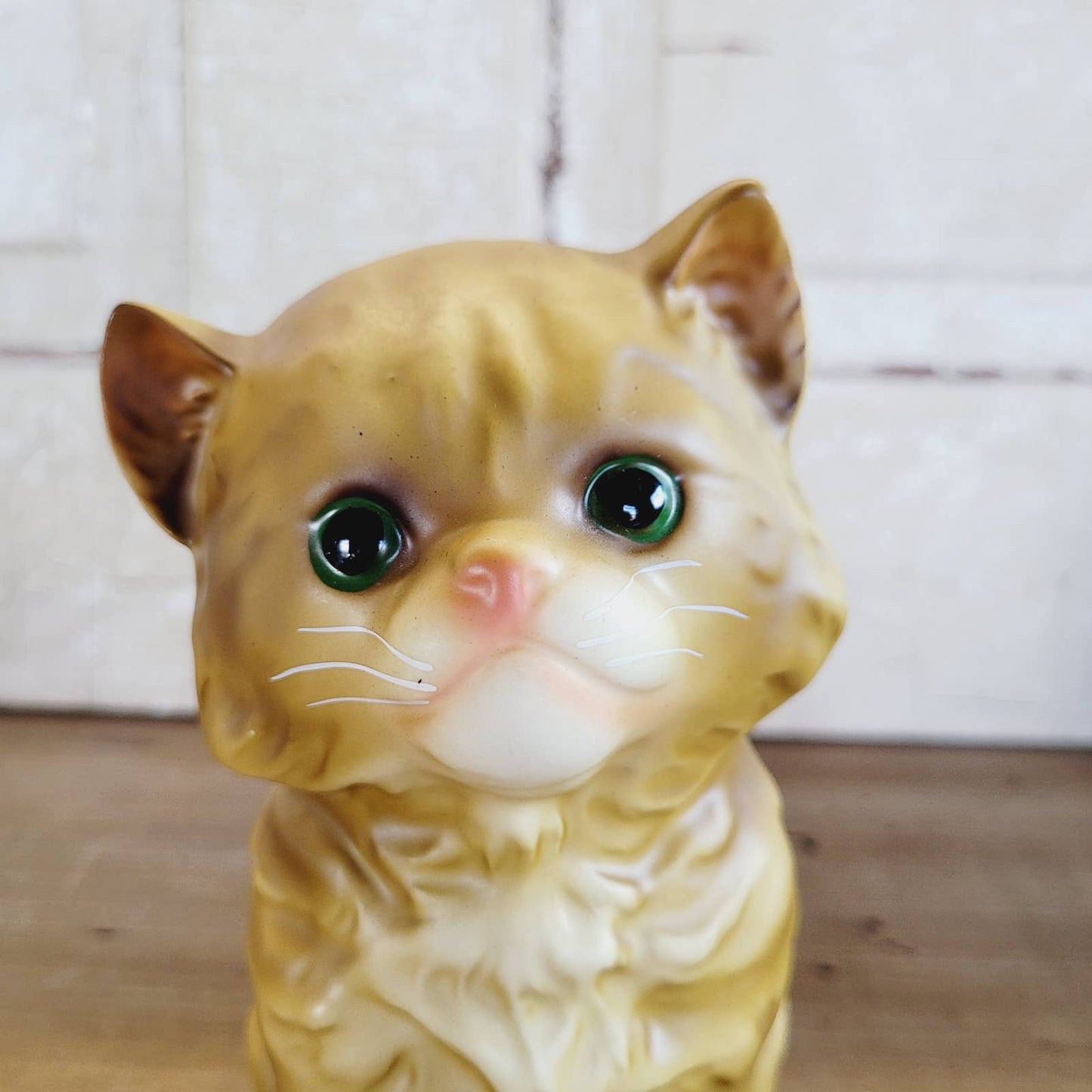 Vintage Enesco Persian Tabby Cat Figurine