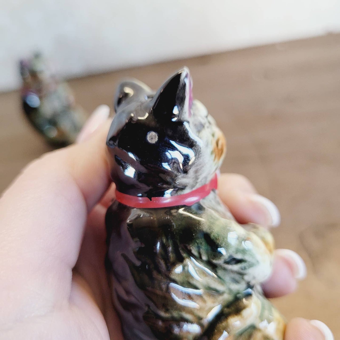 Vintage Pair of Cat Salt Pepper Shakers