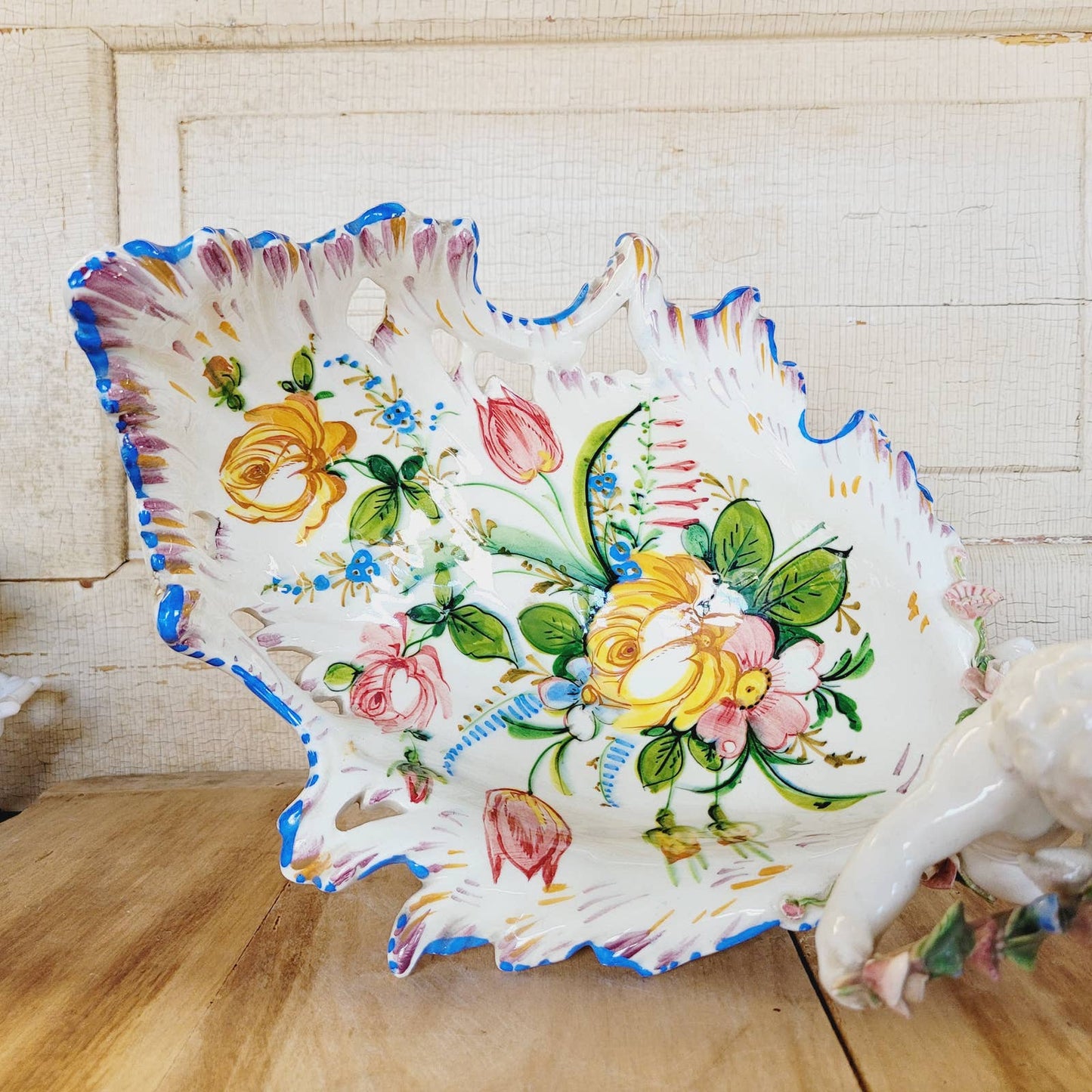 Vintage Capodimonte Italian Renaissance Revival Centerpiece.
