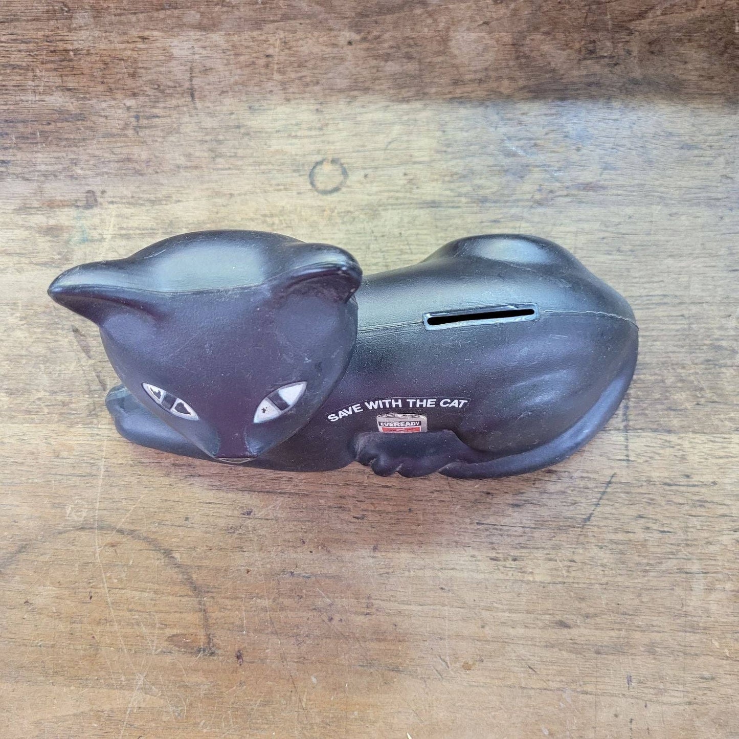 Vintage Eveready Black Cat Bank