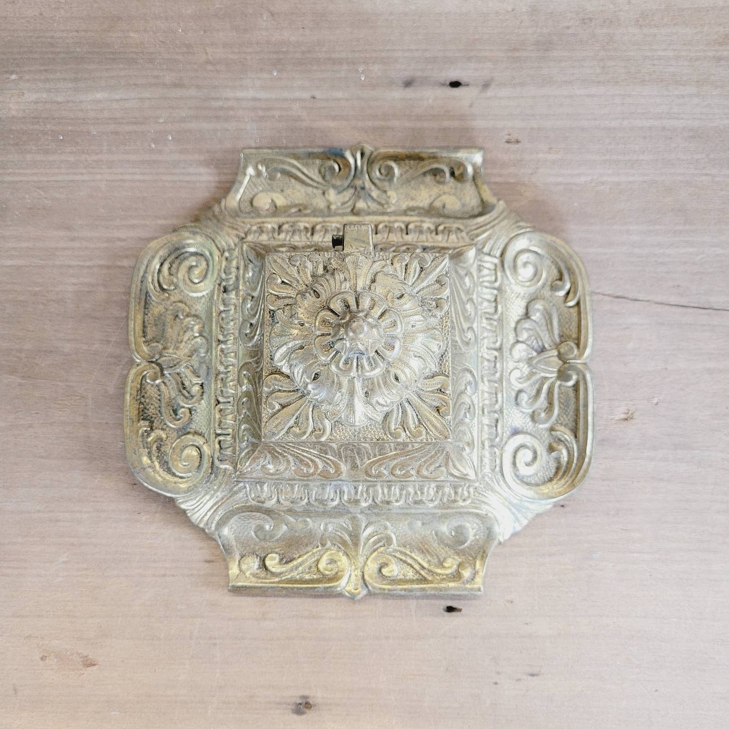 Vintage Depose No 3 Brass Inkwell