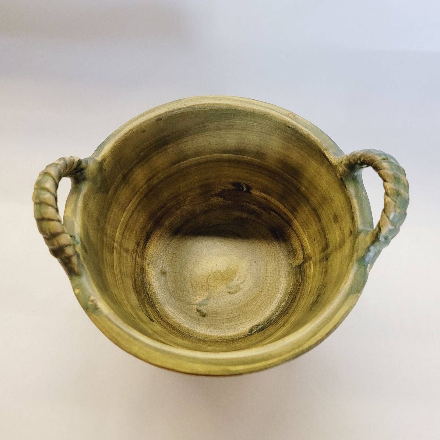 Vintage Weller Rose Basket Planter